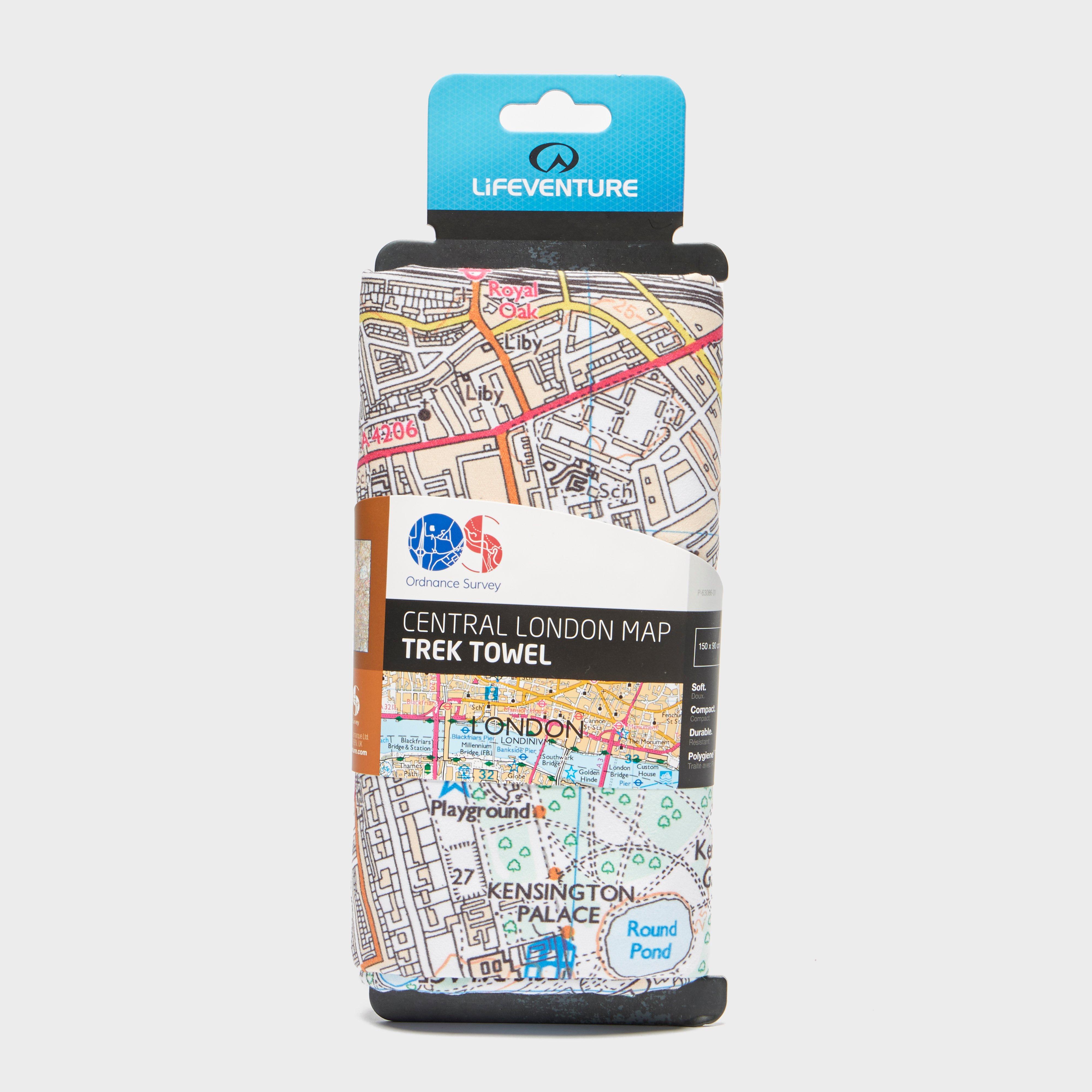 Lifeventure Giant Towel (ben Nevis Os Map Print) - Multi/london  Multi/london