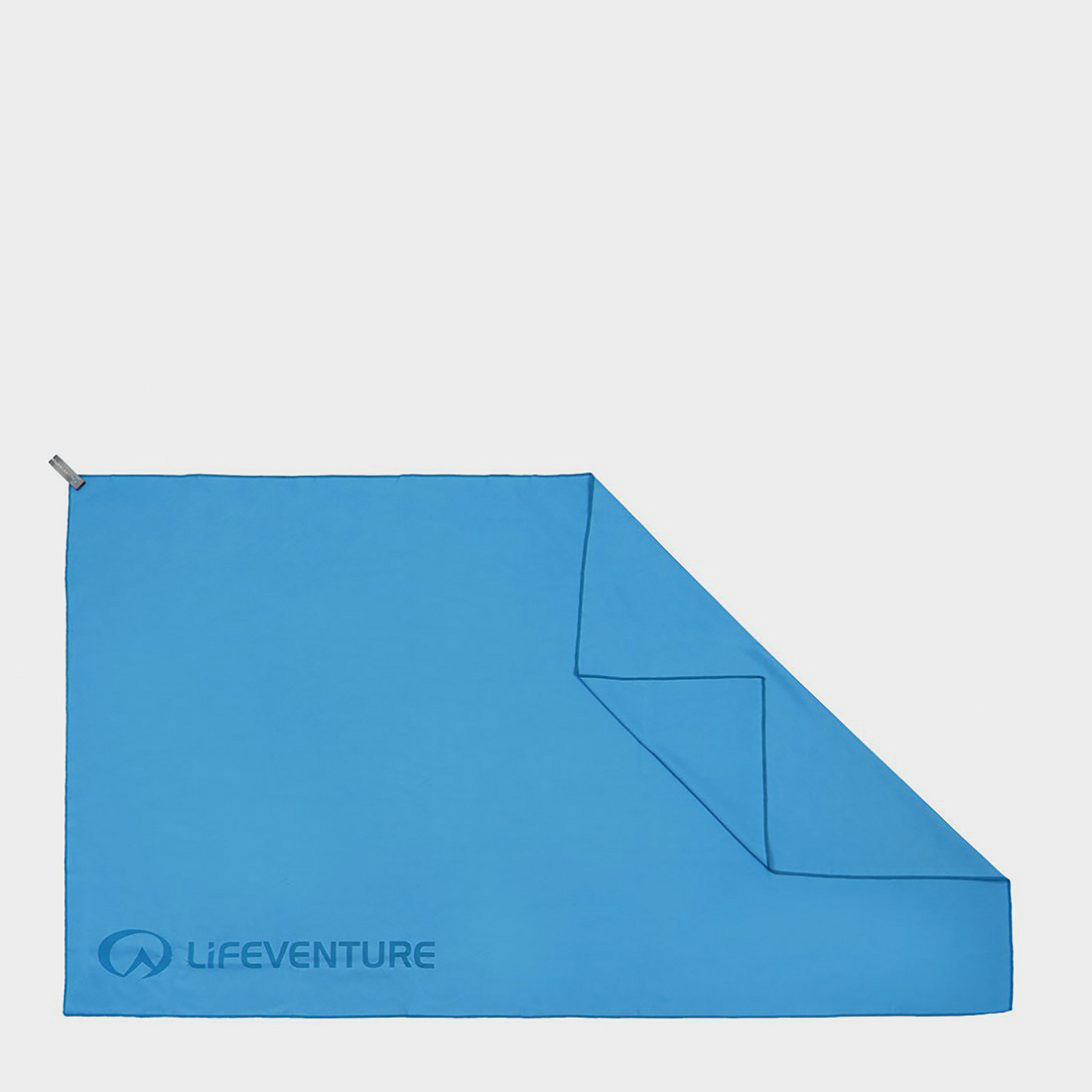 Lifeventure Recycled Softfibre Towel Giant - Blue/blue  Blue/blue