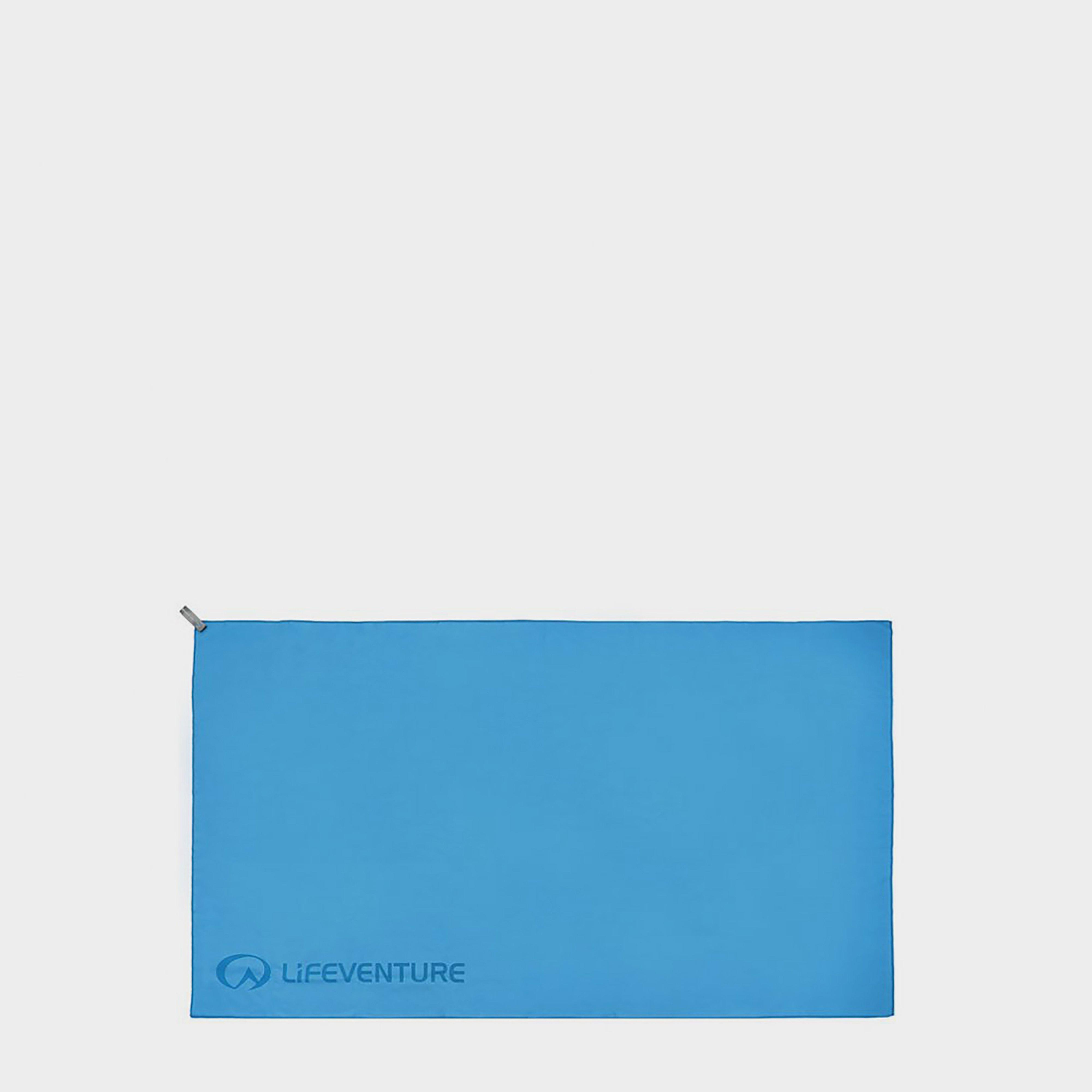 Lifeventure Recycled Softfibre Towel Large - Blue/blue  Blue/blue