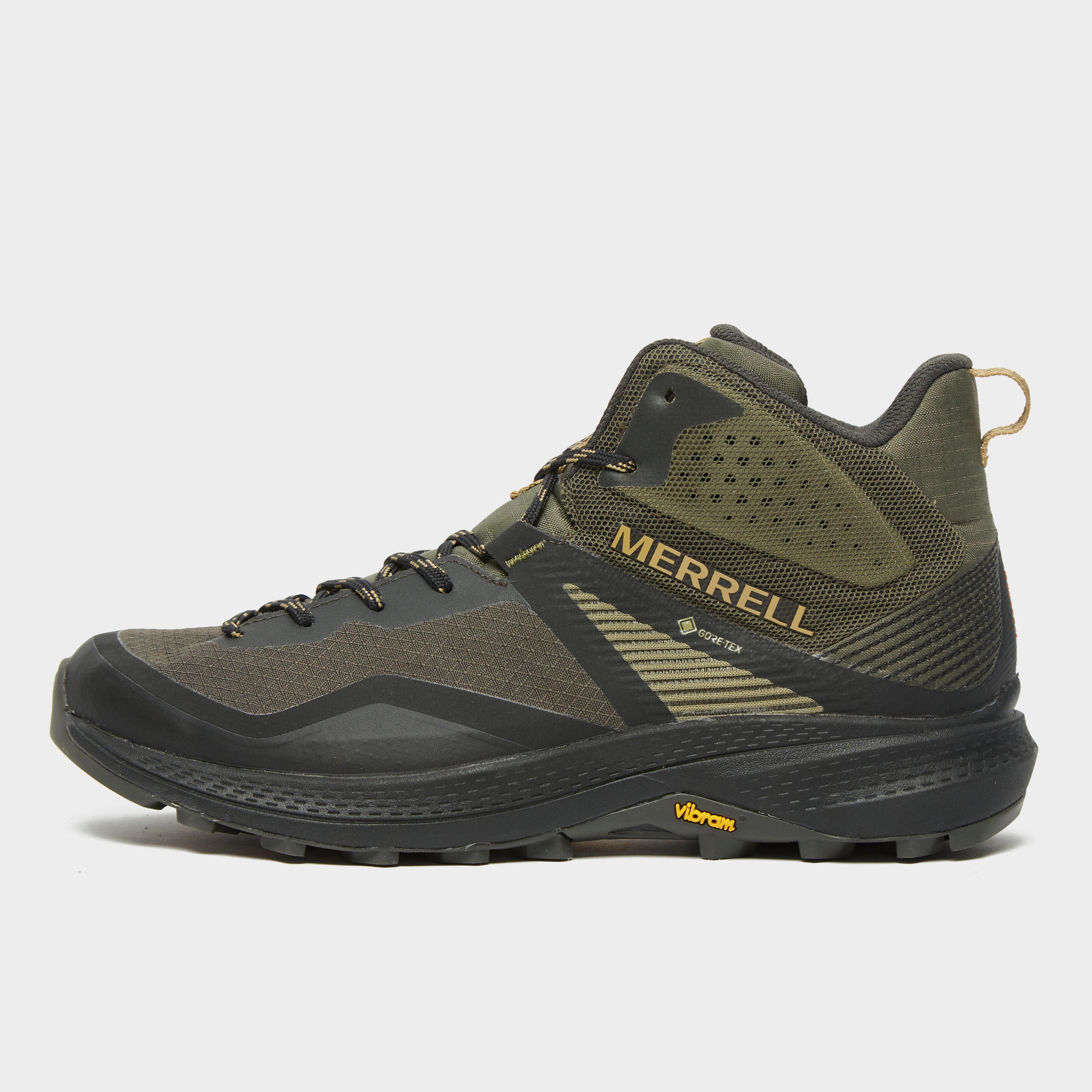 Merrell Mens Mqm 3 Gore-tex Mid Walking Boots - Khaki/khaki  Khaki/khaki