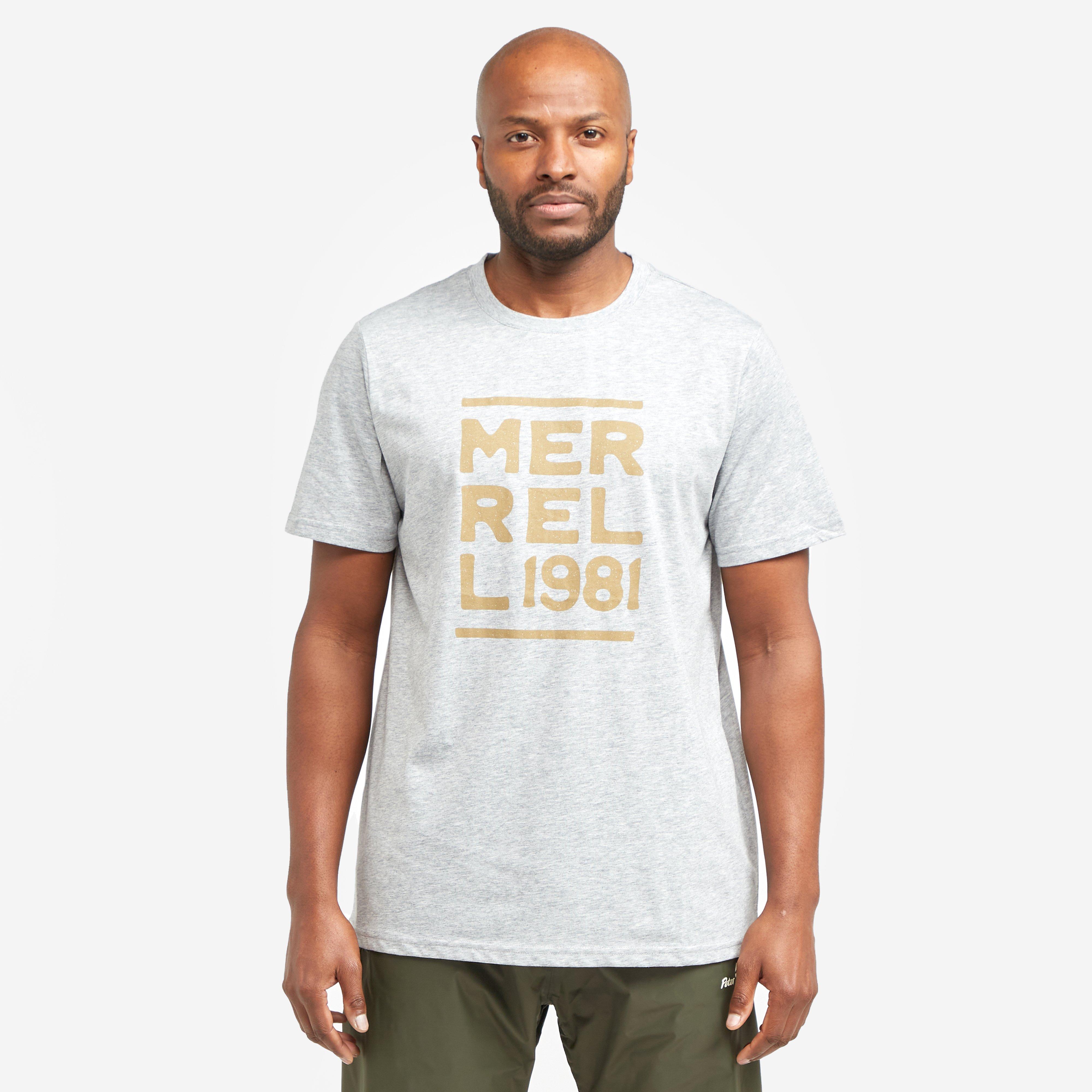 Merrell Mens Stack Short Sleeve T-shirt - Grey/grey  Grey/grey
