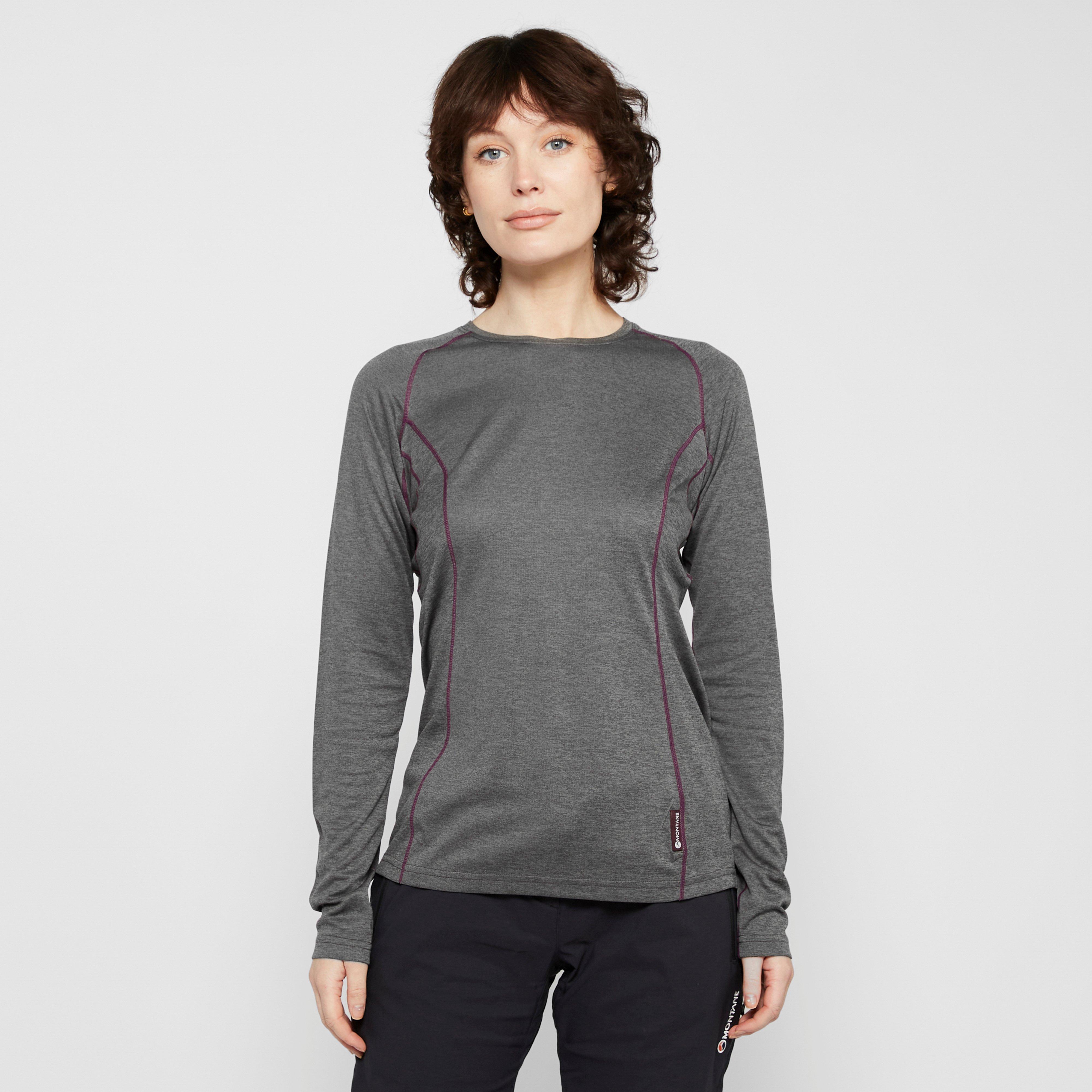 Montane Womens Dart Long Sleeved T-shirt - Grey/grey  Grey/grey