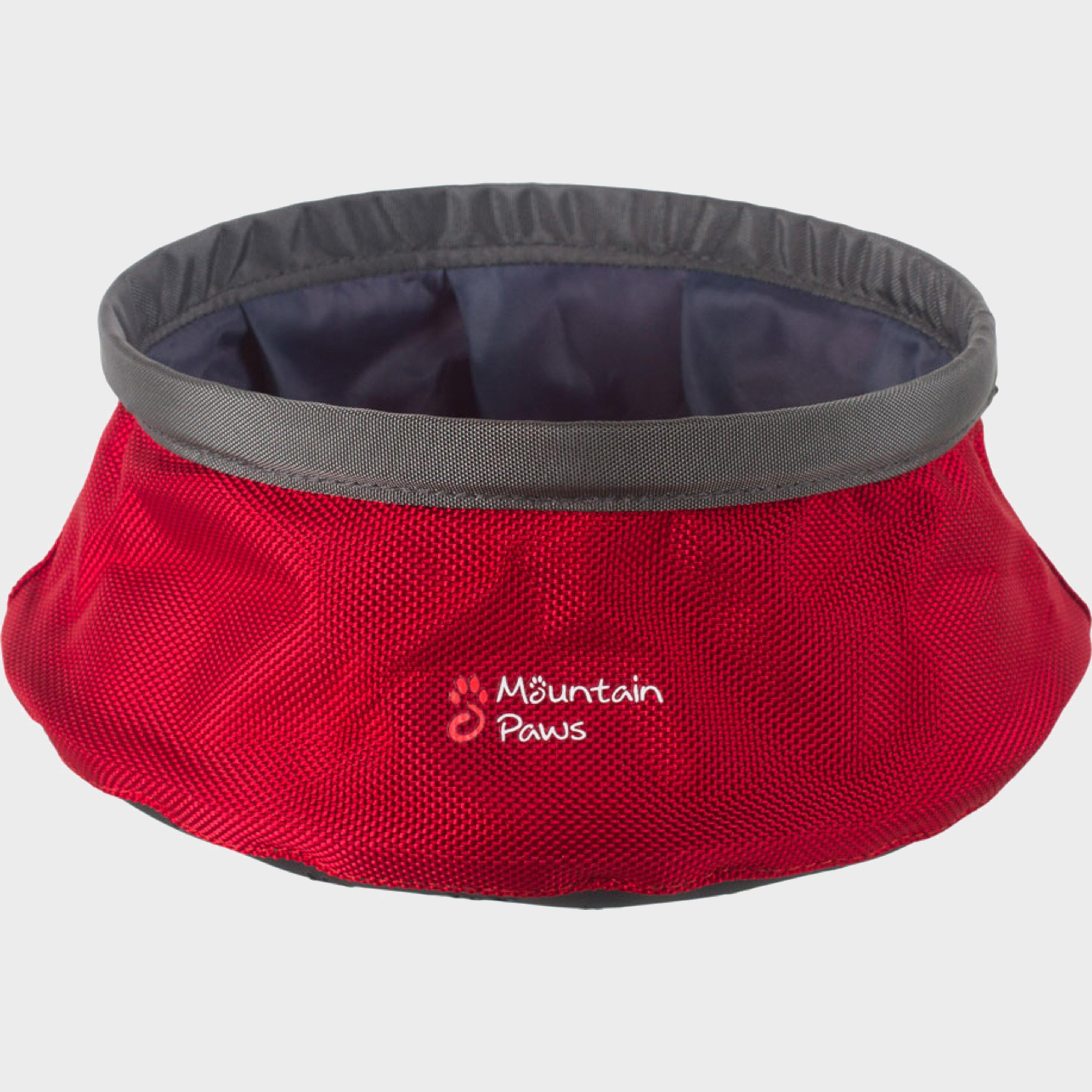 Mountain Paws Water Bowl (small) - Red/lrg  Red/lrg
