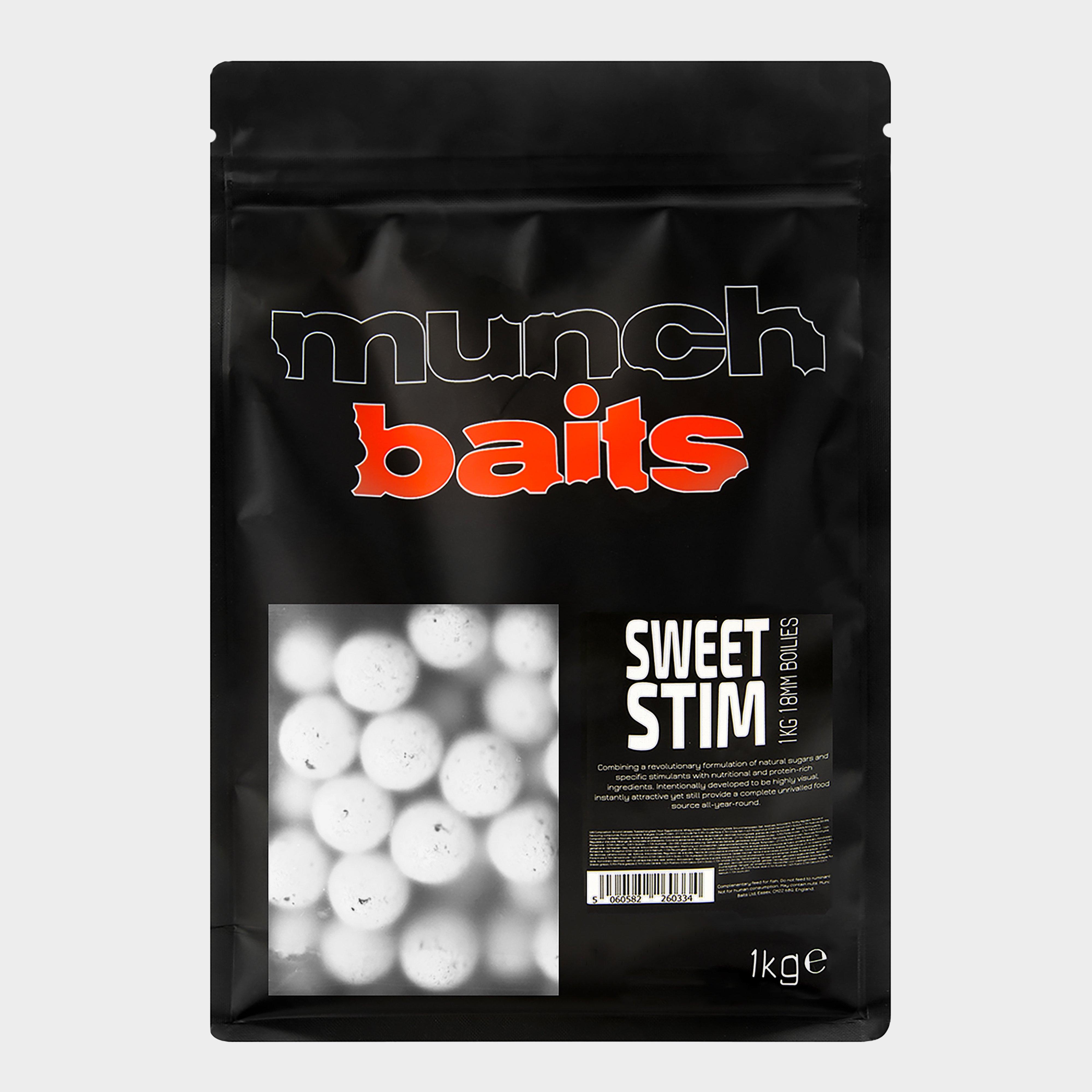 Munch Sweet Stim Boilies 18mm 1kg - White/1  White/1