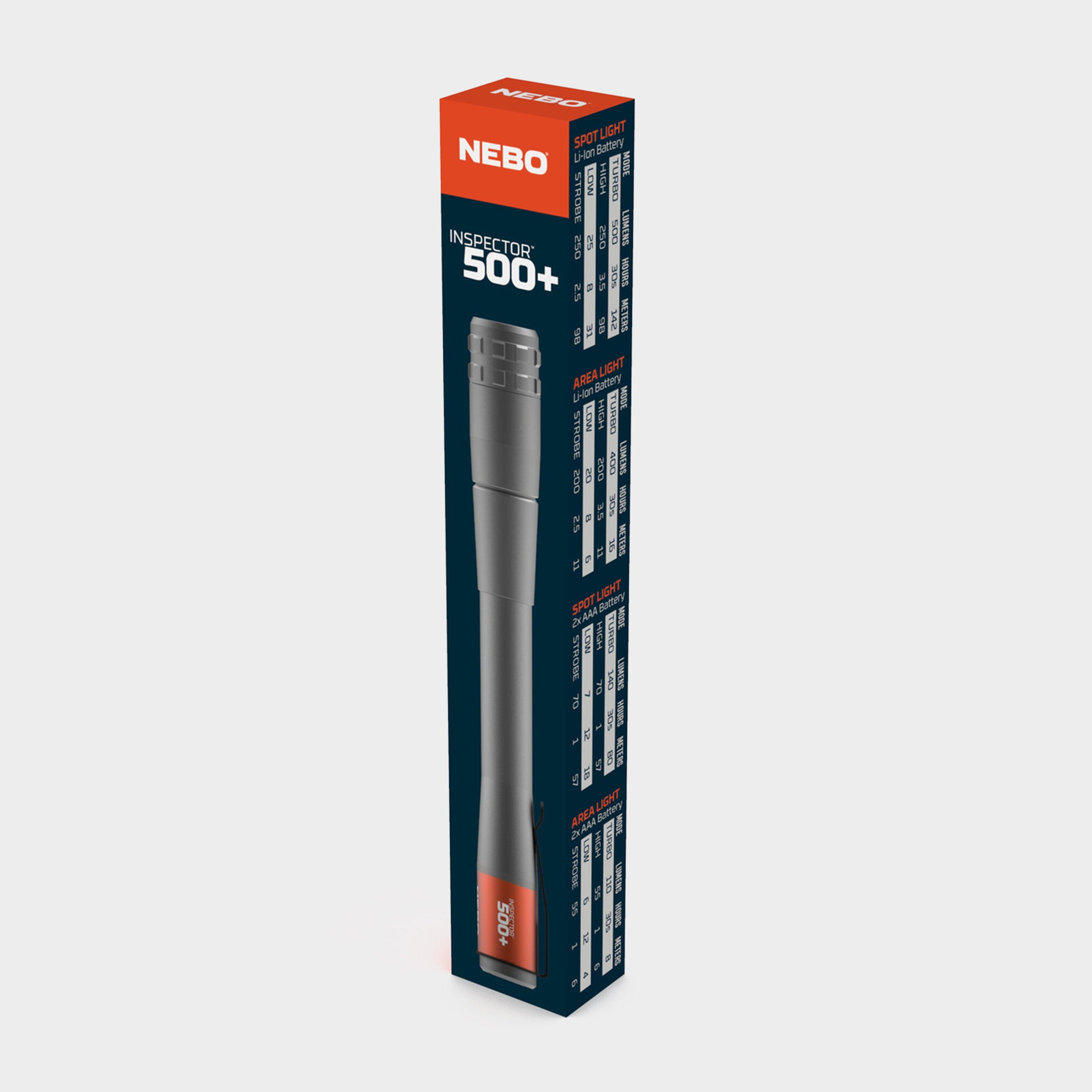 Nebo Inspector 500+ Rechargeable Led Flashlight - Grey/grey  Grey/grey