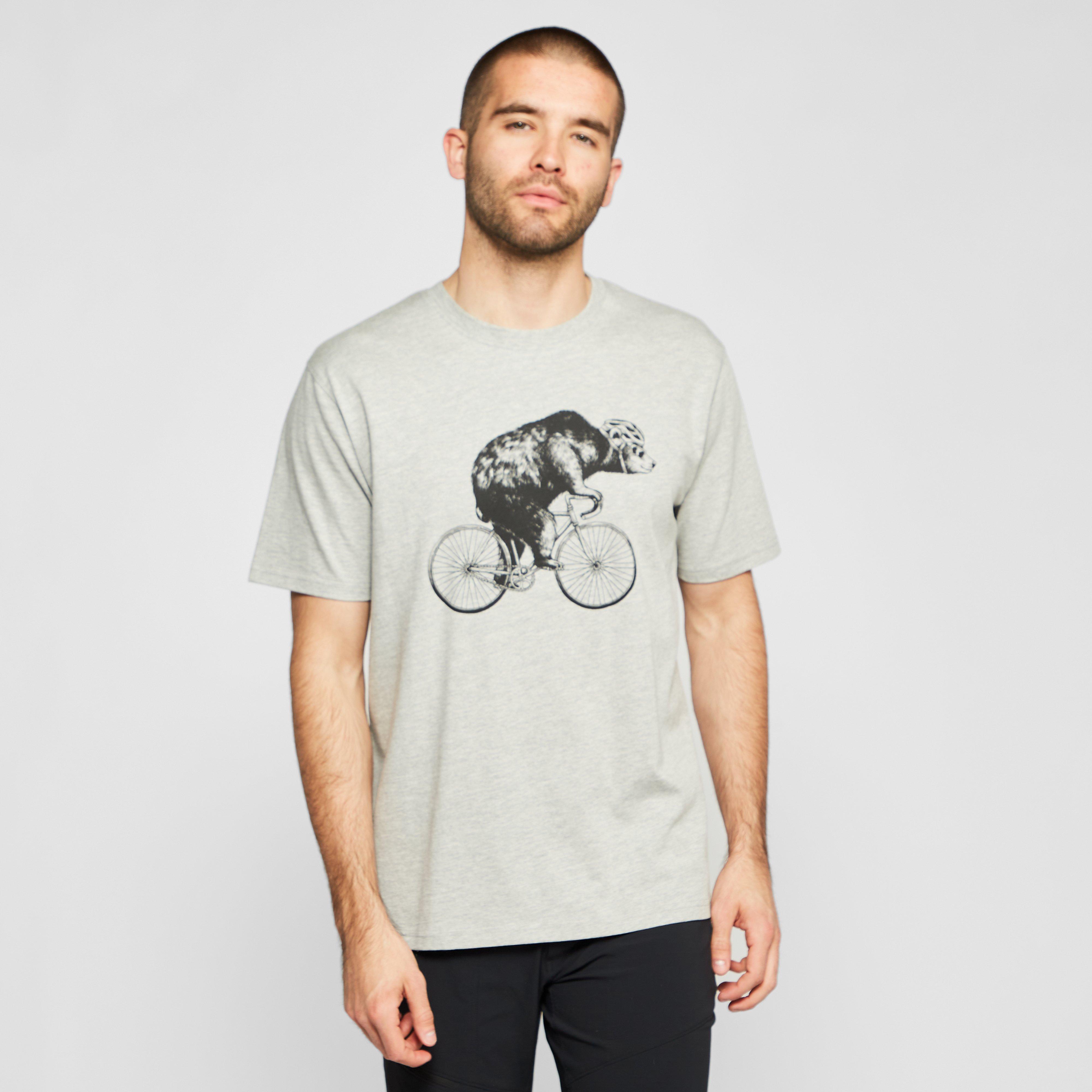 North Ridge Mens Bear On A Bike T-shirt - Grey/grey  Grey/grey