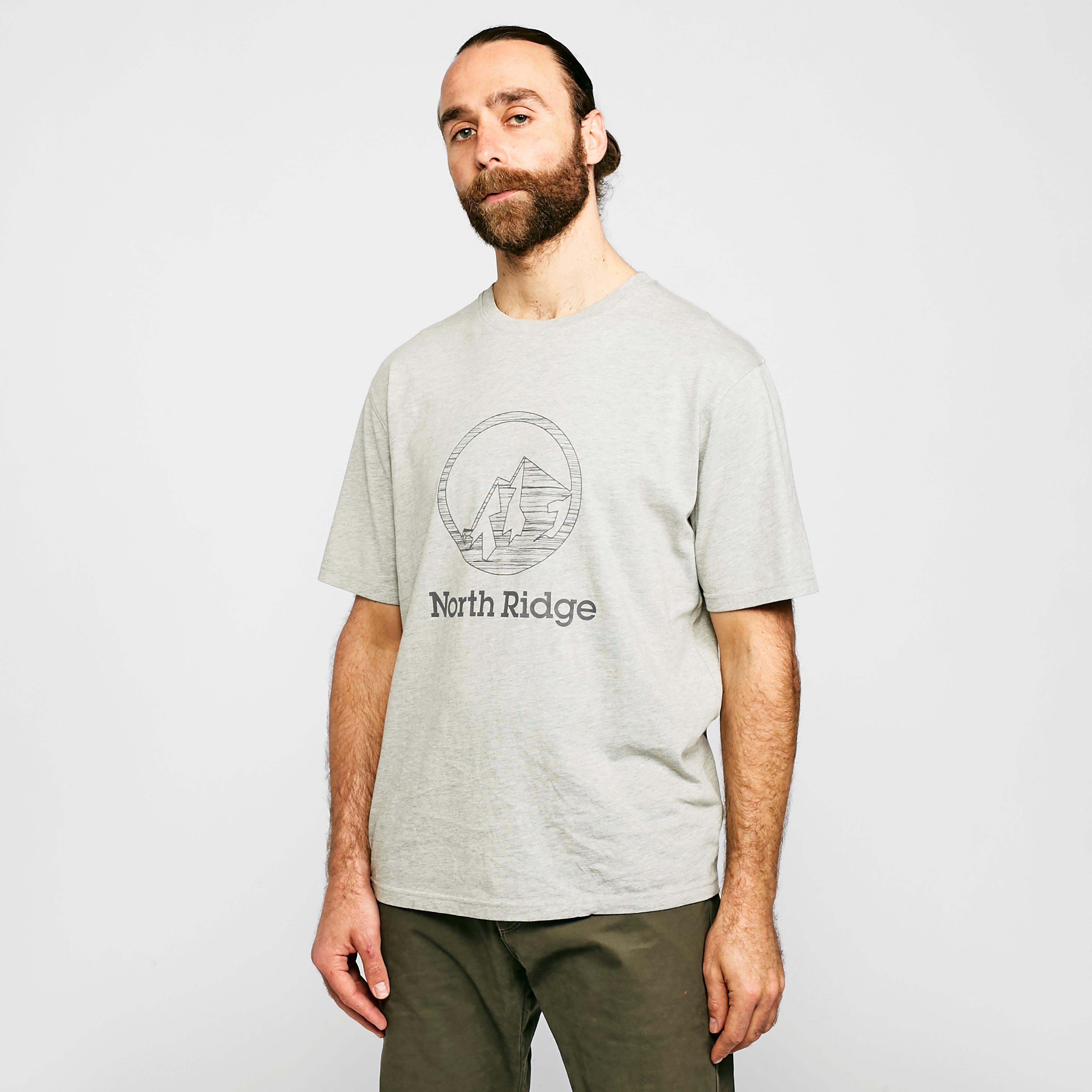 North Ridge Mens Static T-shirt - Gry/gry  Gry/gry