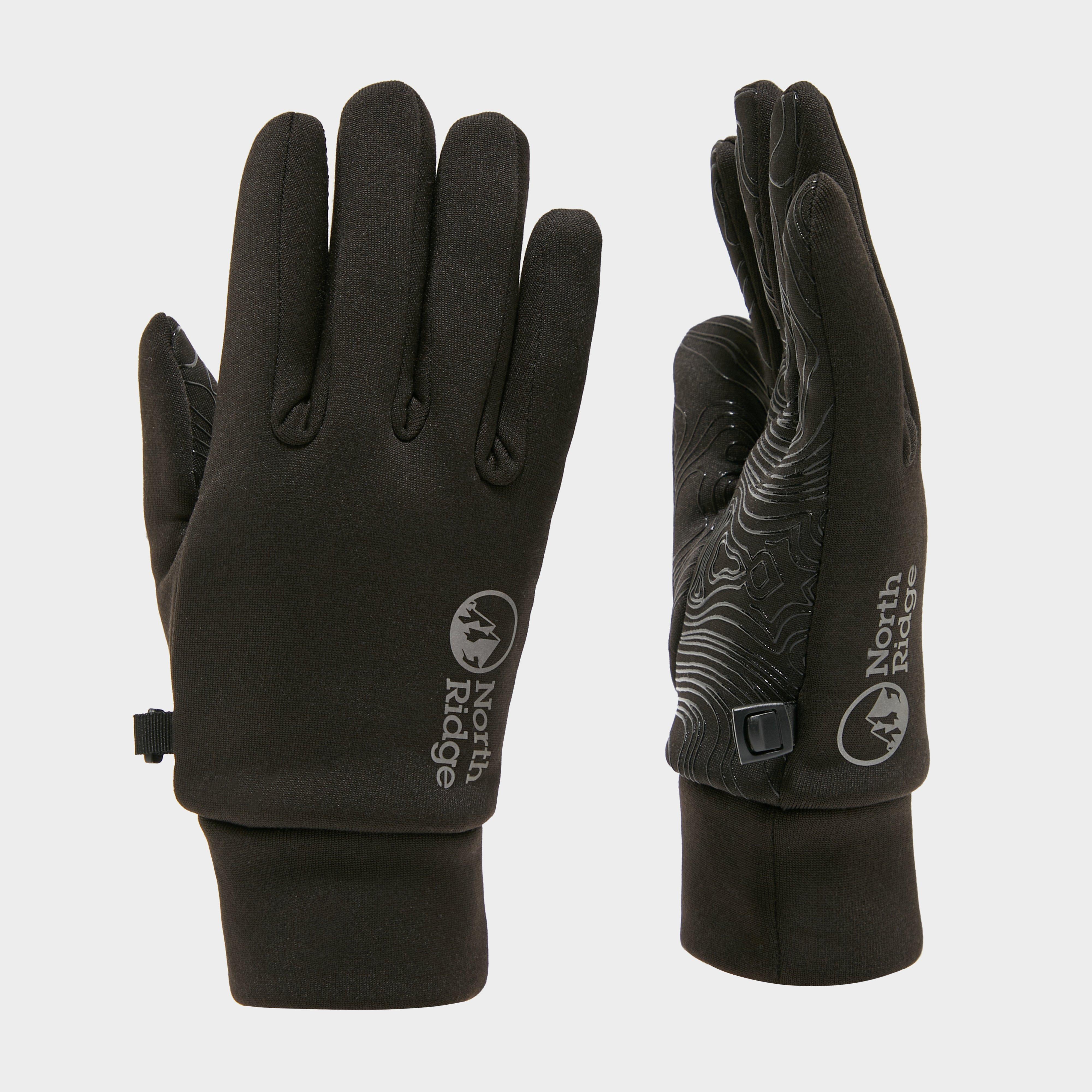 North Ridge Womens Insulated Grip Glove - Black/blk  Black/blk