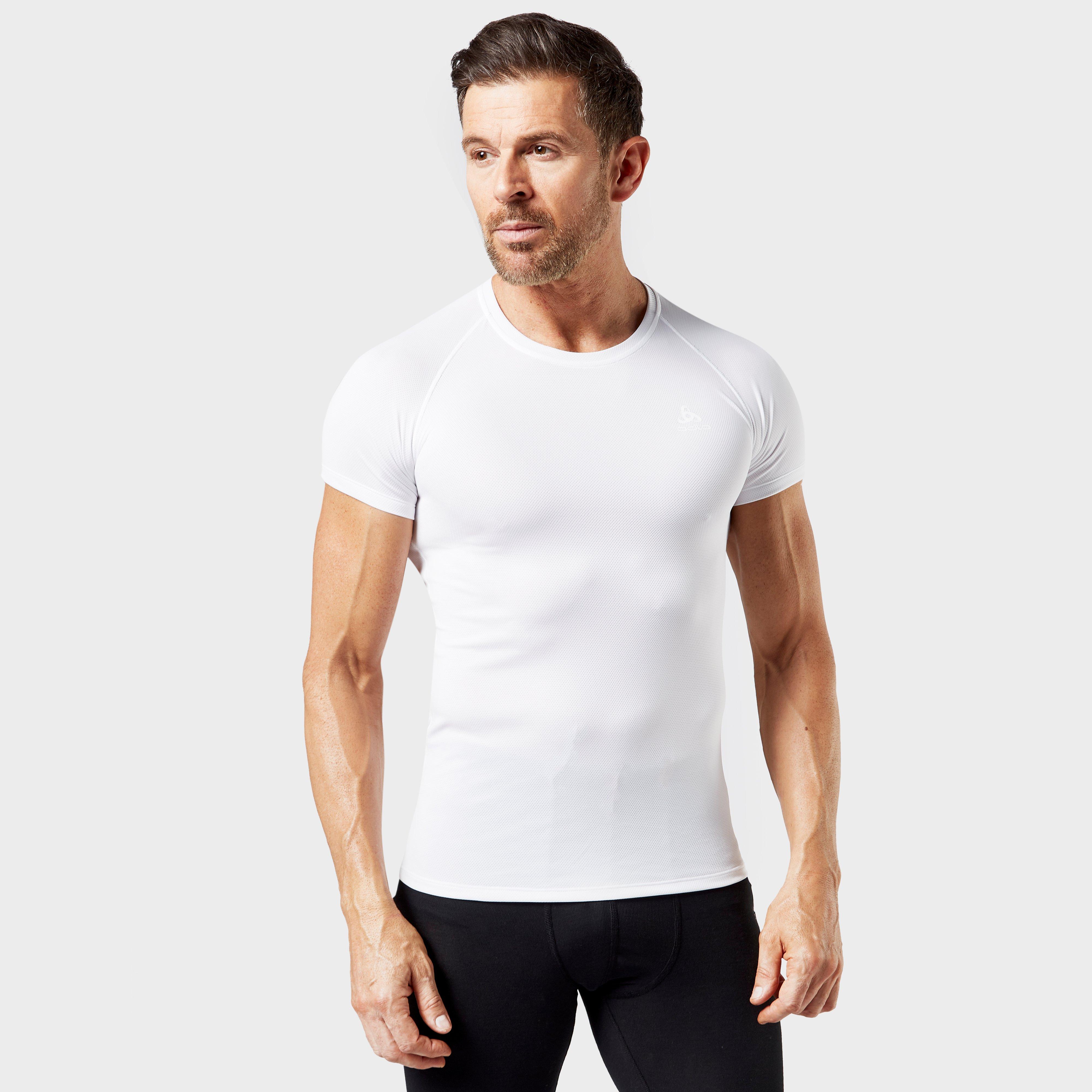 Odlo Mens Active Light Short Sleeve T-shirt - White/wht  White/wht