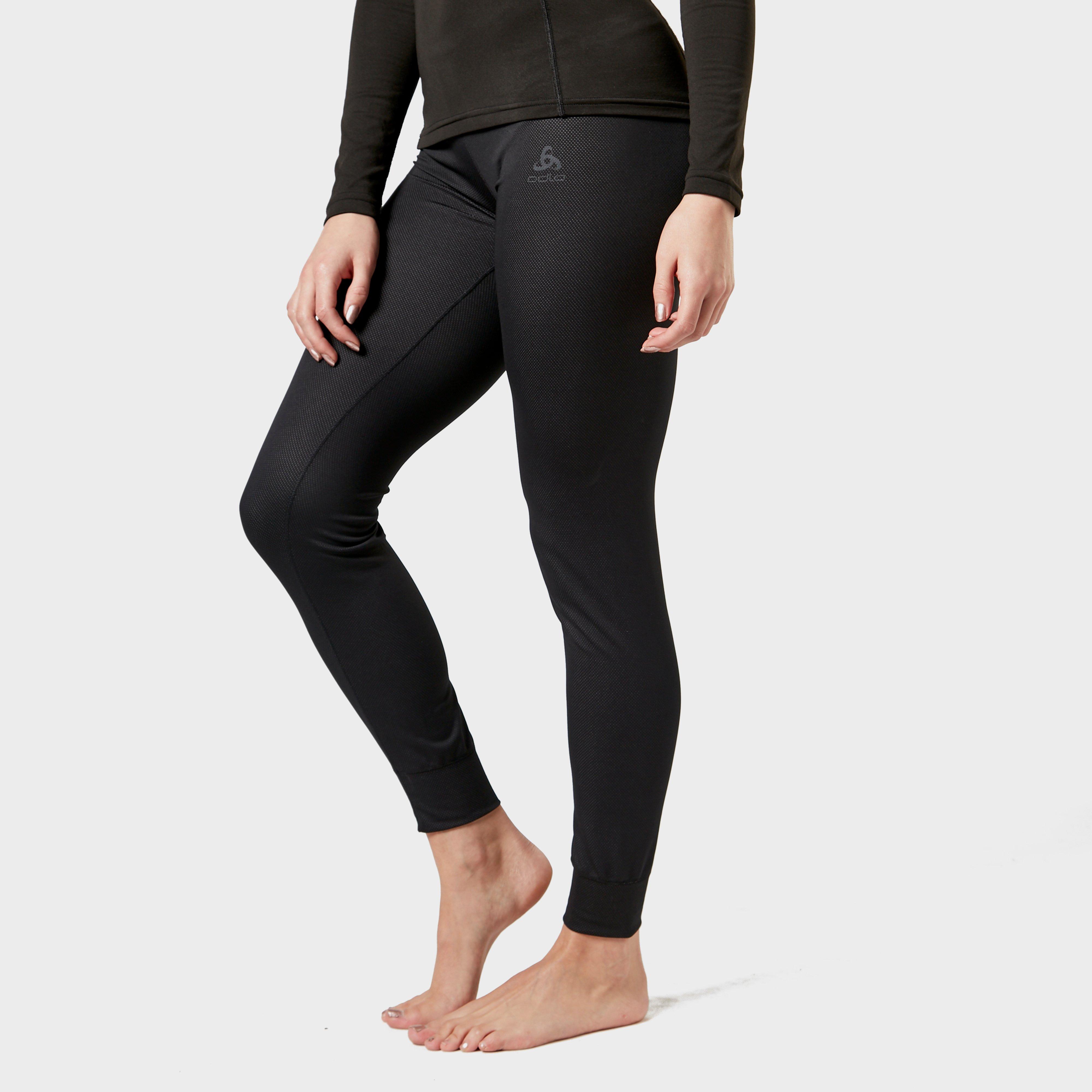 Odlo Womens Active F-dry Light Base Layer Pants - Black/b  Black/b
