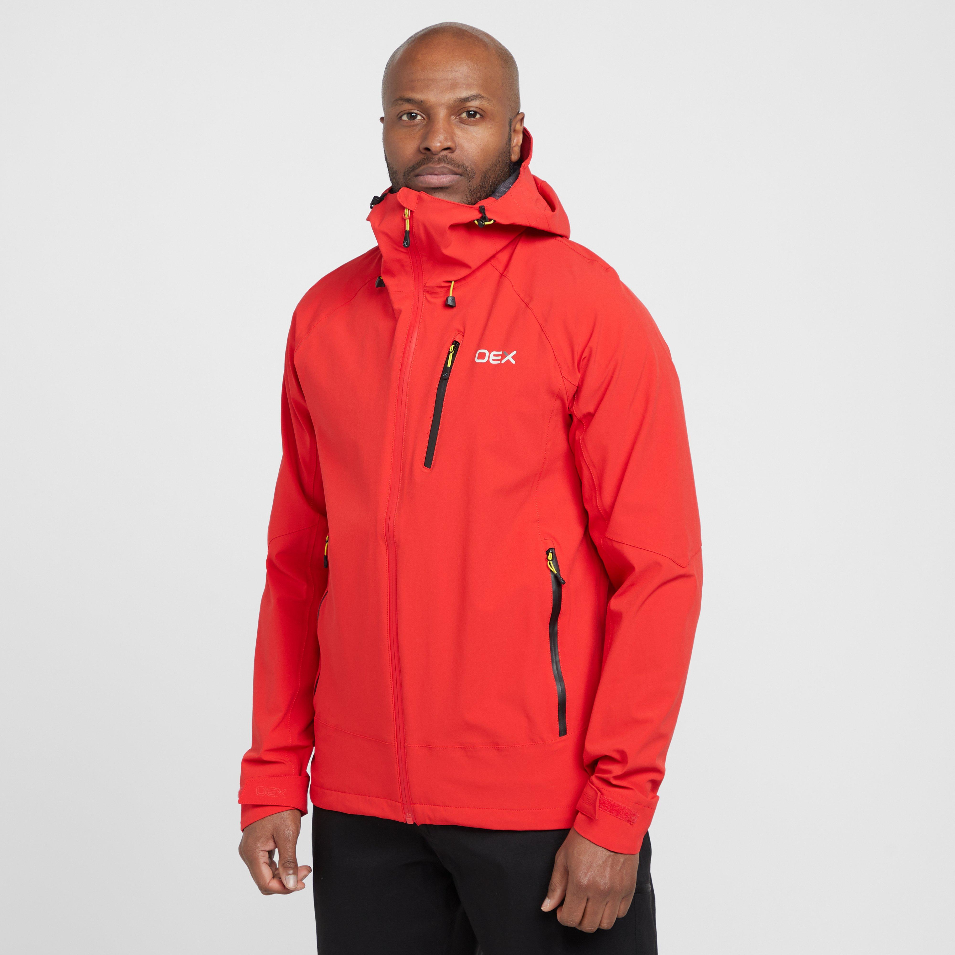 Oex Mens Aonach Waterproof Jacket - Red/red  Red/red