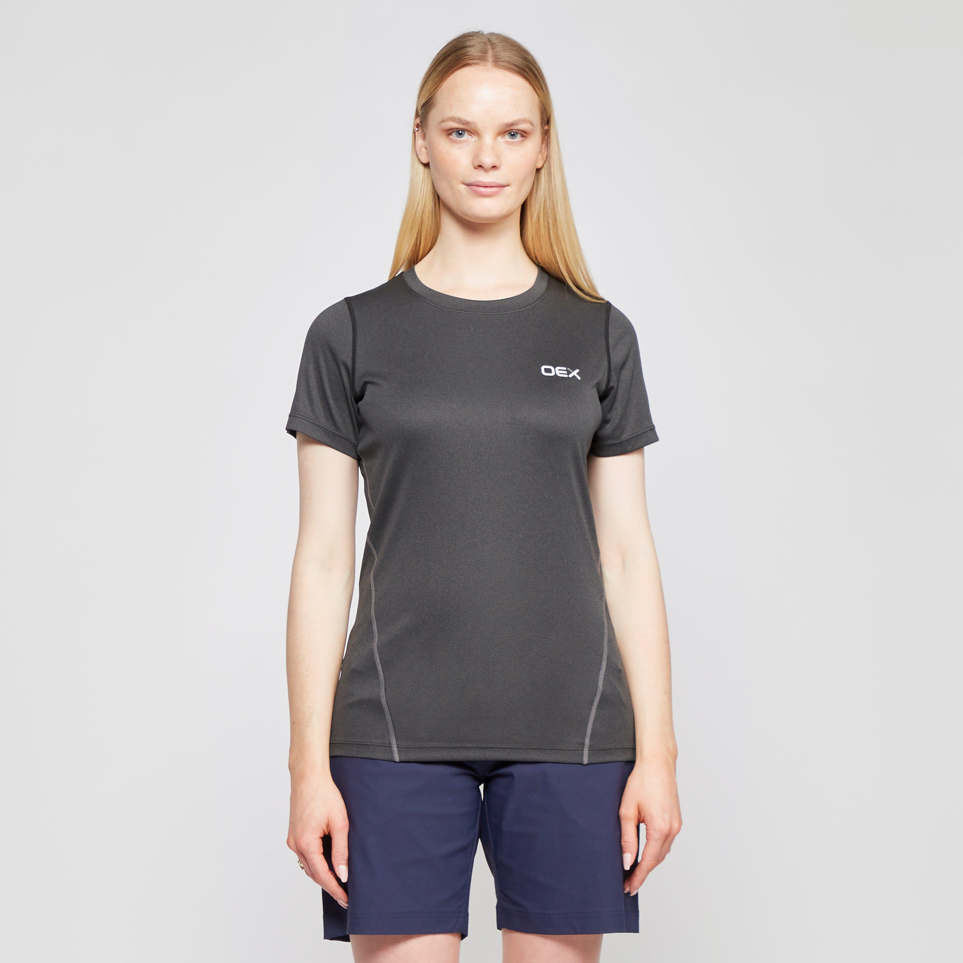Oex Womens Breeze Short Sleeve T-shirt - Black/black  Black/black