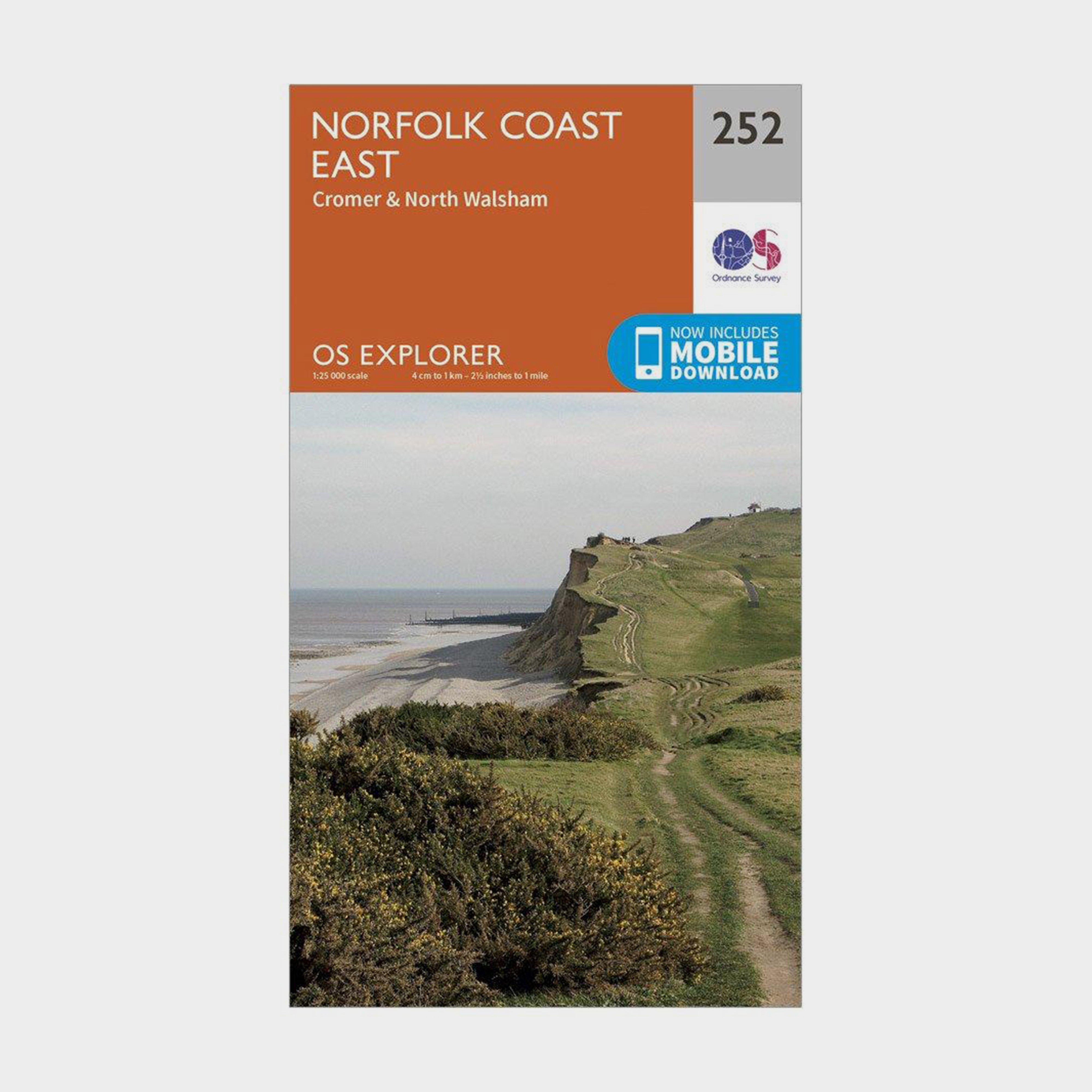 Ordnance Survey Explorer 252 Norfolk Coast East Map With Digital Version - D/d  D/d