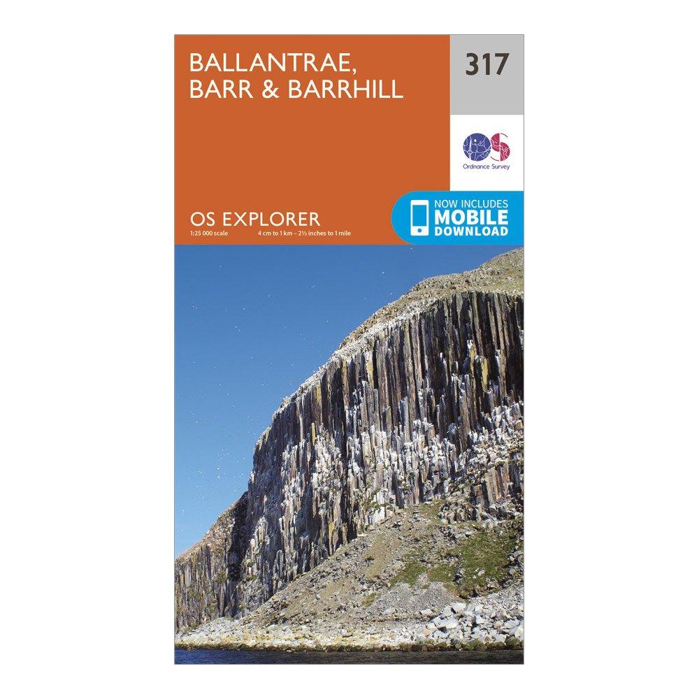 Ordnance Survey Explorer 317 Ballantrae  BarrandBarrhill Map With Digital Version - D/d  D/d