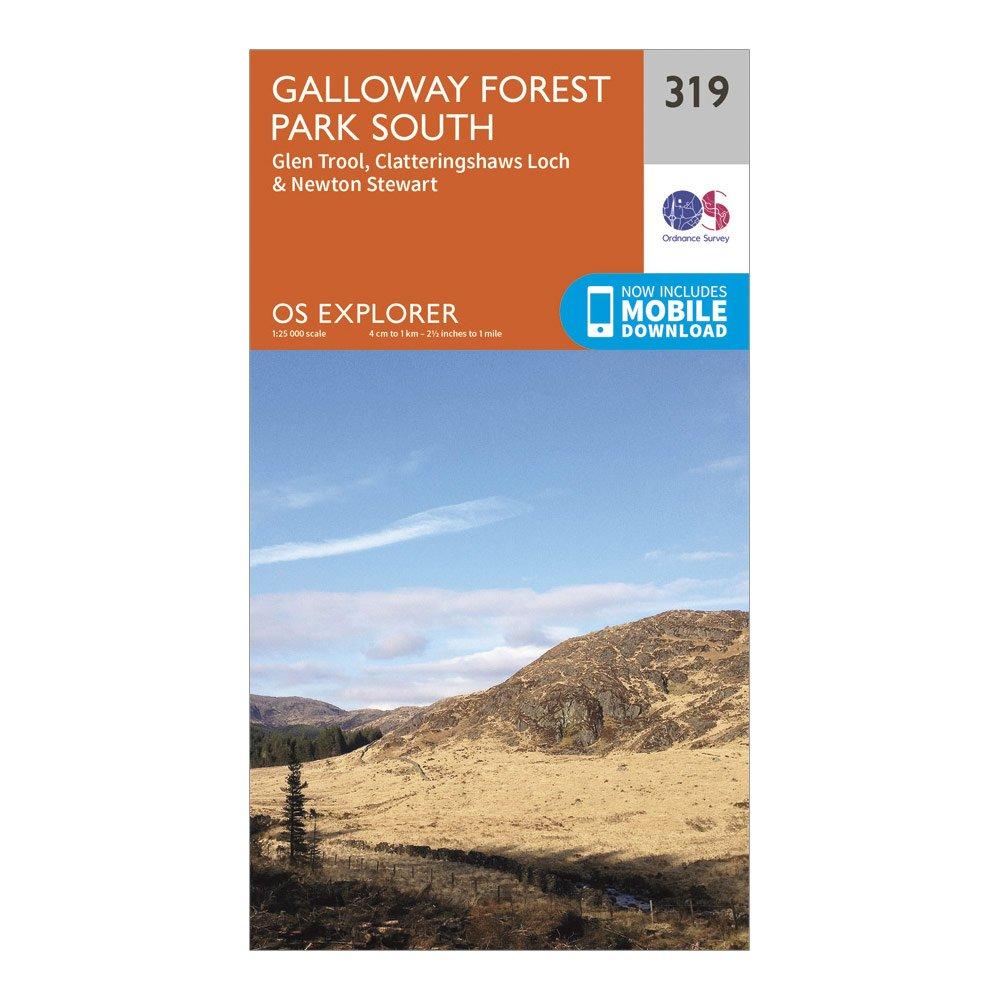 Ordnance Survey Explorer 319 Galloway Forest Park South Map With Digital Version - Orange/d  Orange/d