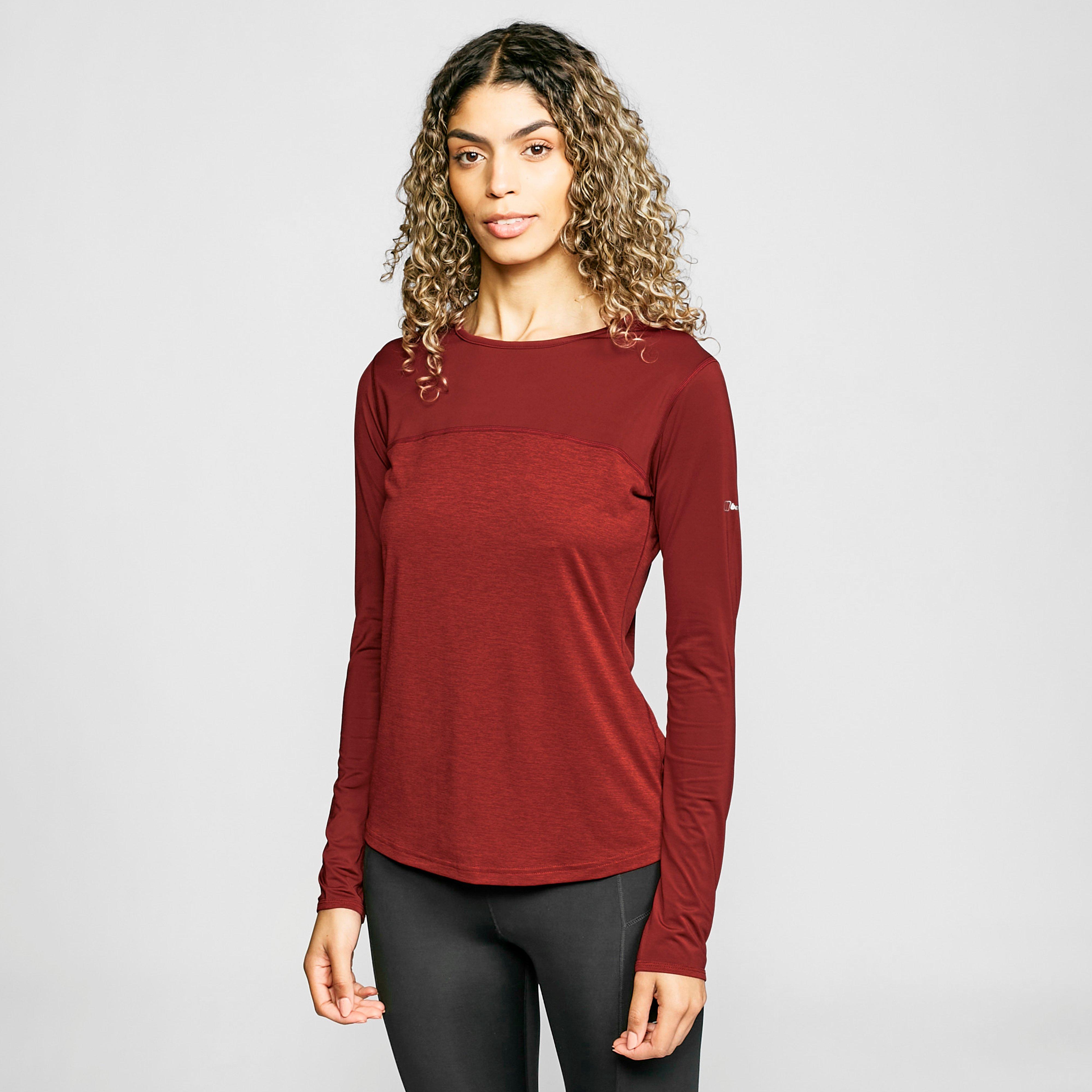 Berghaus Womens Voyager Tech Long Sleeve Top - Red/red  Red/red
