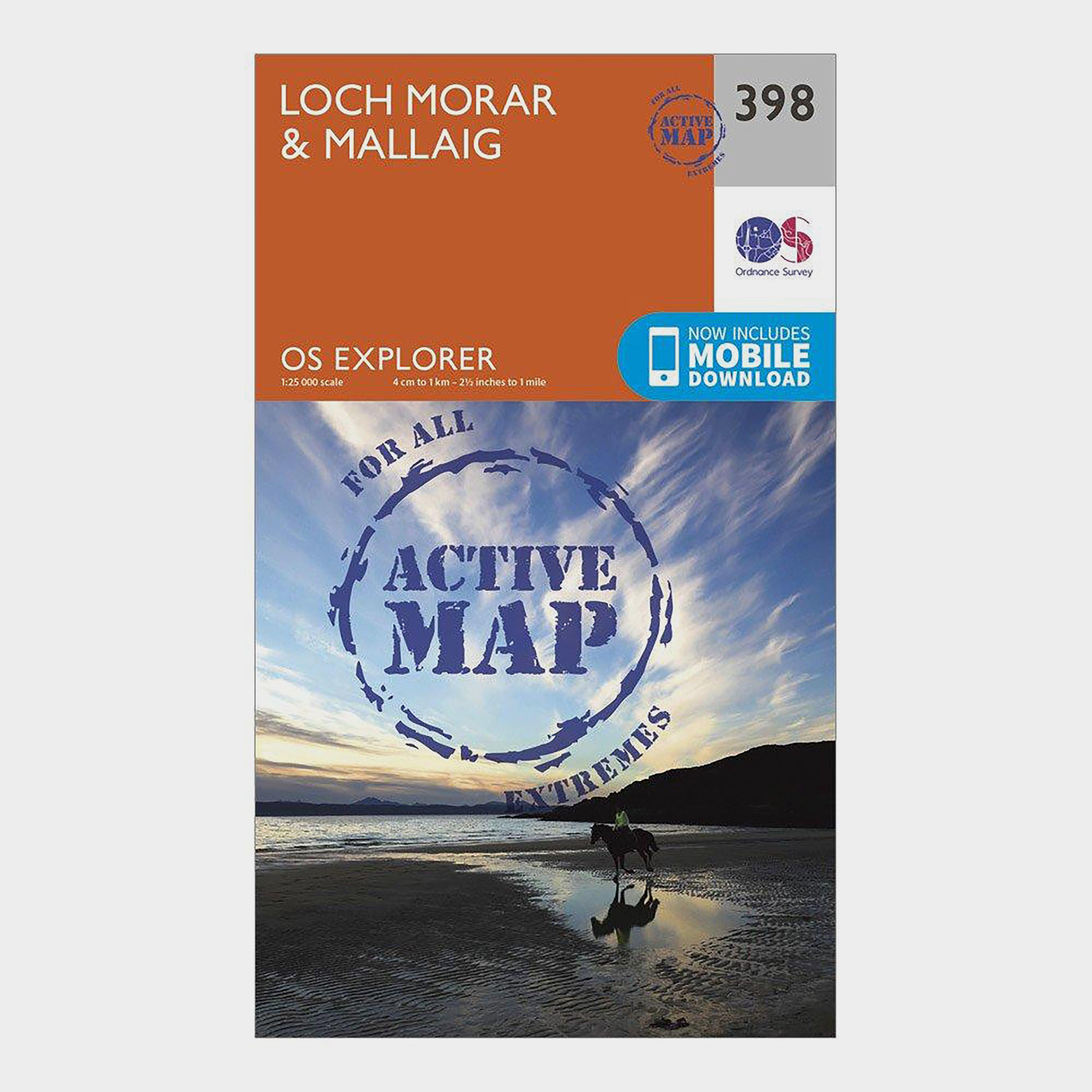 Ordnance Survey Explorer Active 398 Loch MorarandMallaig Map With Digital Version - Orange/d  Orange/d