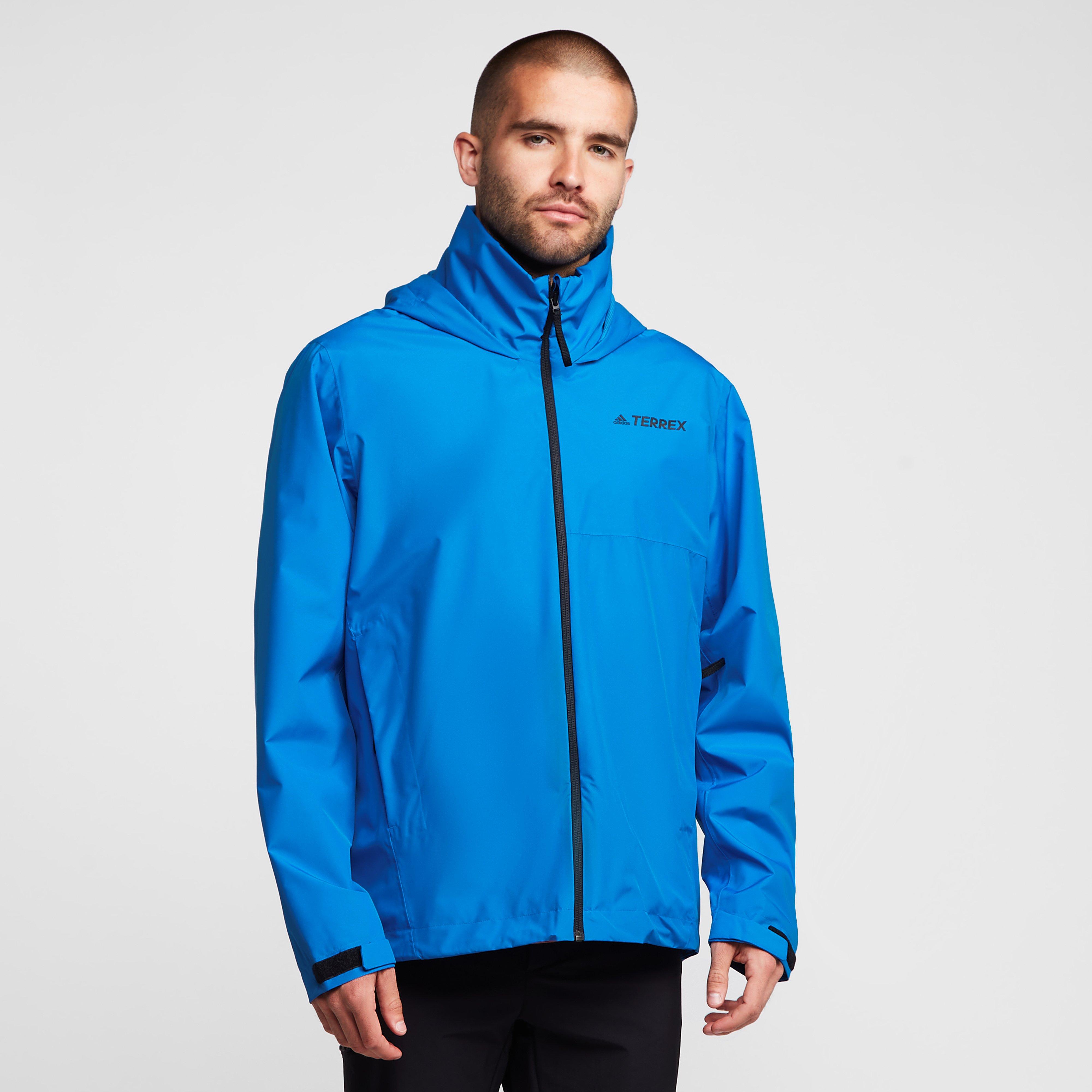Adidas Terrex Mens Multi Rain Rdy Two-layer Rain Jacket - Blue/blu  Blue/blu