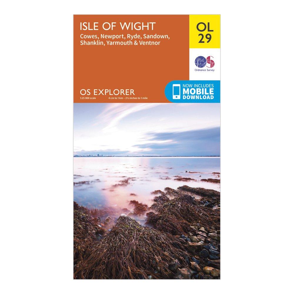 Ordnance Survey Explorer Ol 29 Isle Of Wight Map - Orange/d  Orange/d