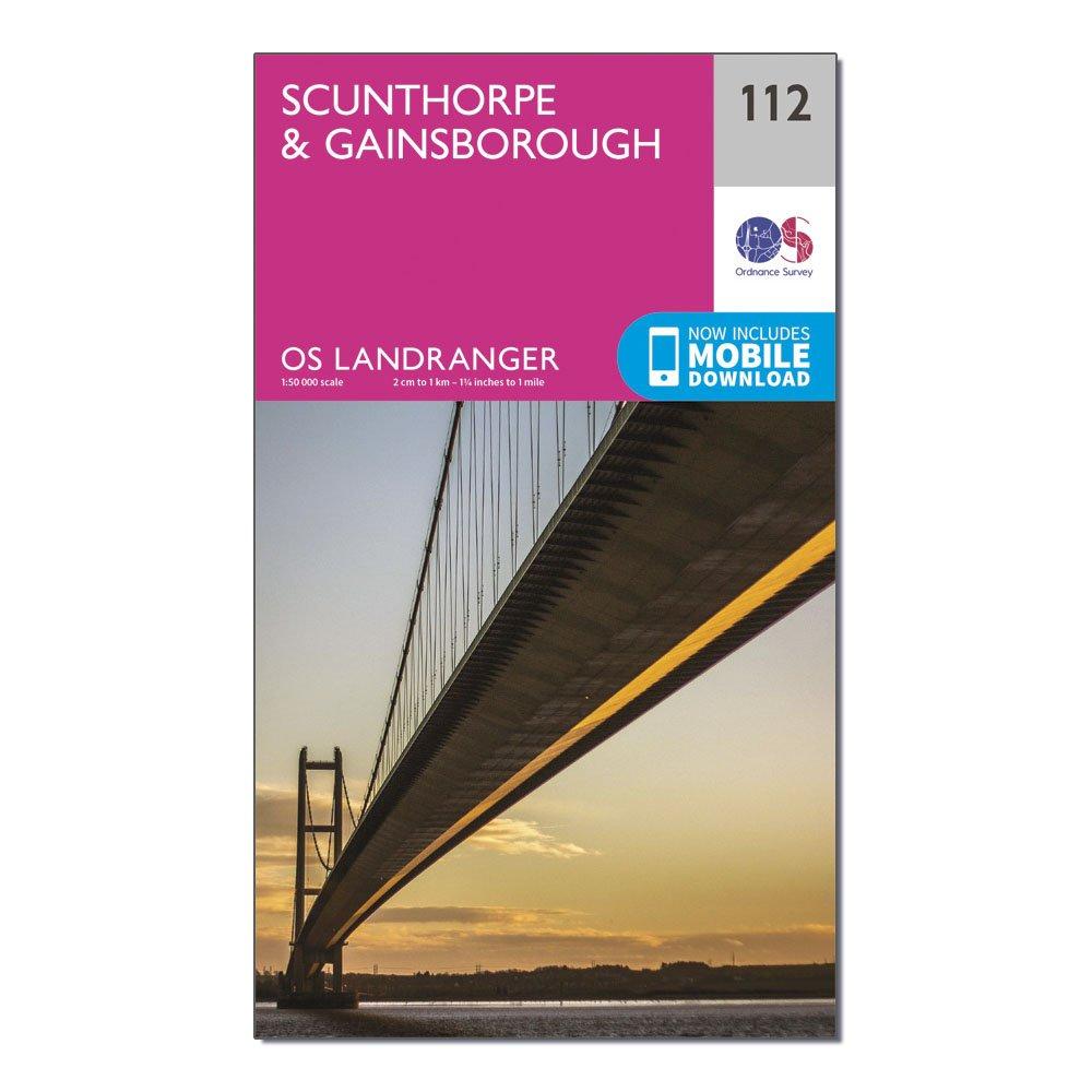 Ordnance Survey Landranger 112 ScunthorpeandGainsborough Map - Pink/d  Pink/d