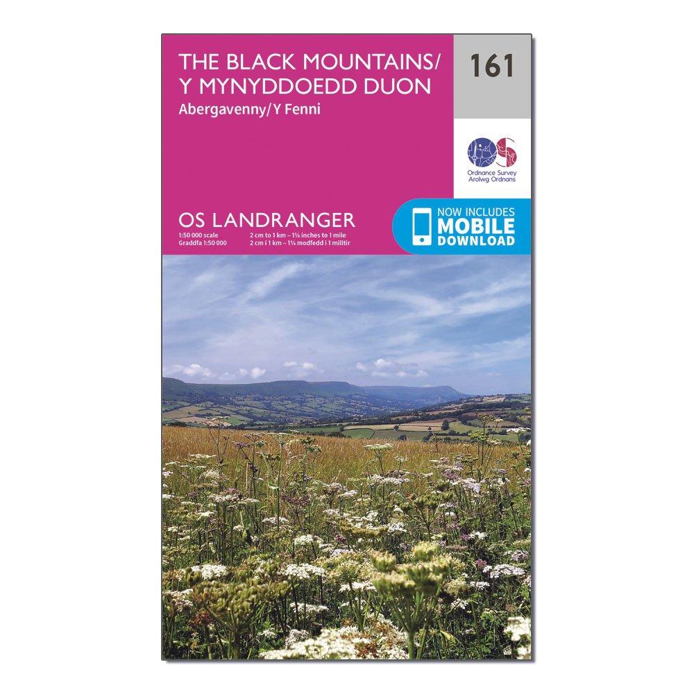 Ordnance Survey Landranger 161 The Black Mountains Map With Digital Version - Pink/d  Pink/d