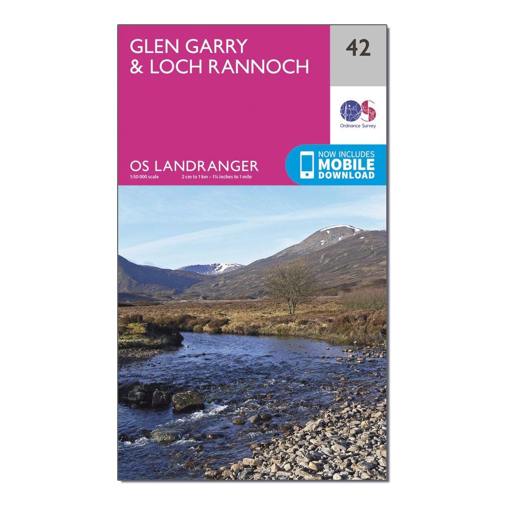 Ordnance Survey Landranger 42 Glen GarryandLoch Rannoch Map With Digital Version - D/d  D/d