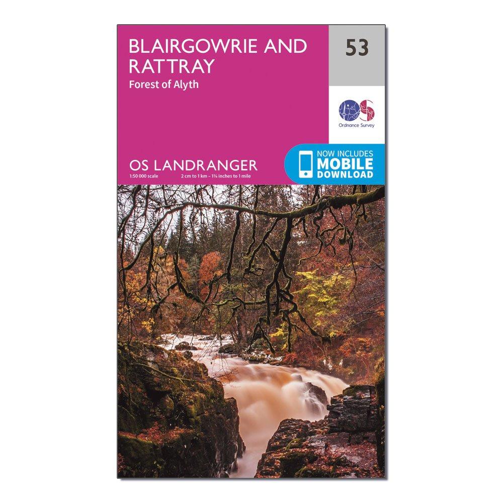 Ordnance Survey Landranger 53 BlairgowrieandForest Of Alyth Map With Digital Version - Pink/d  Pink/d