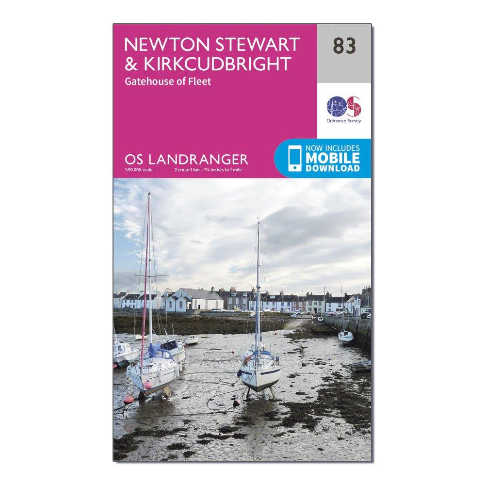 Ordnance Survey Landranger 83 Newton StewartandKirkcudbright  Gatehouse Of Fleet Map With Digital Version - Pink/d  Pink/d