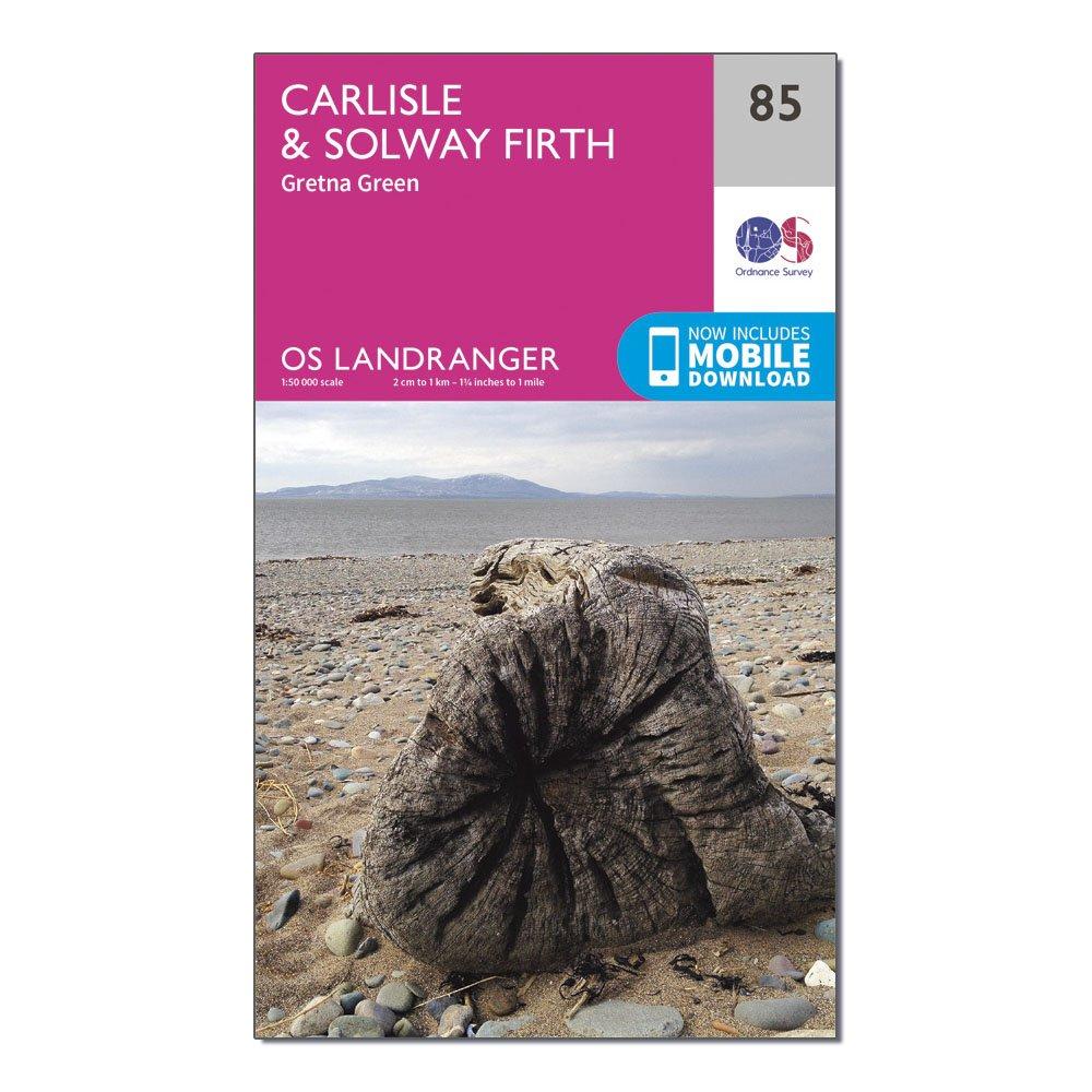 Ordnance Survey Landranger 85 CarlisleandSolway Firth  Gretna Green Map With Digital Version - Pink/d  Pink/d