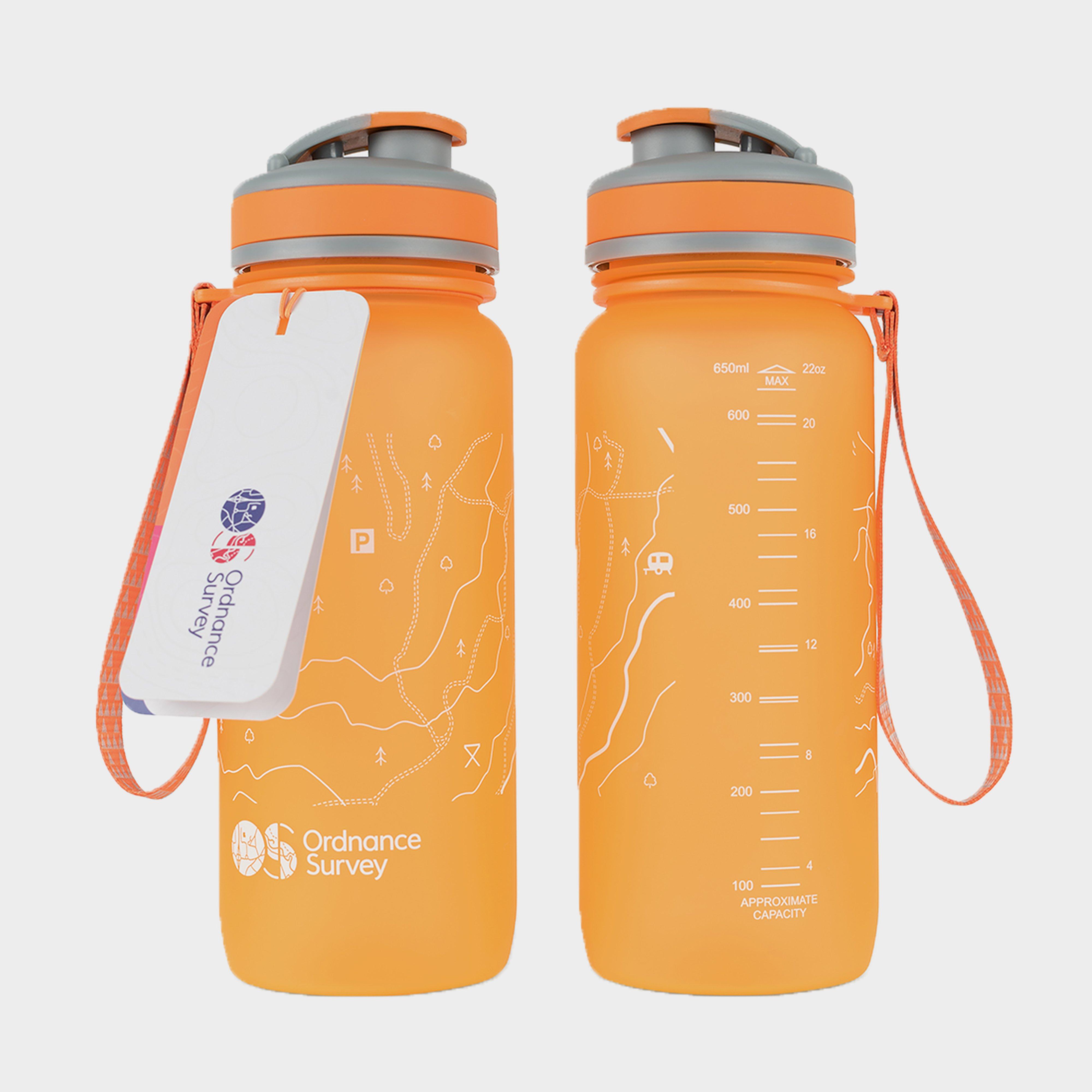 Ordnance Survey Water Bottle (650ml) - Orange/org  Orange/org