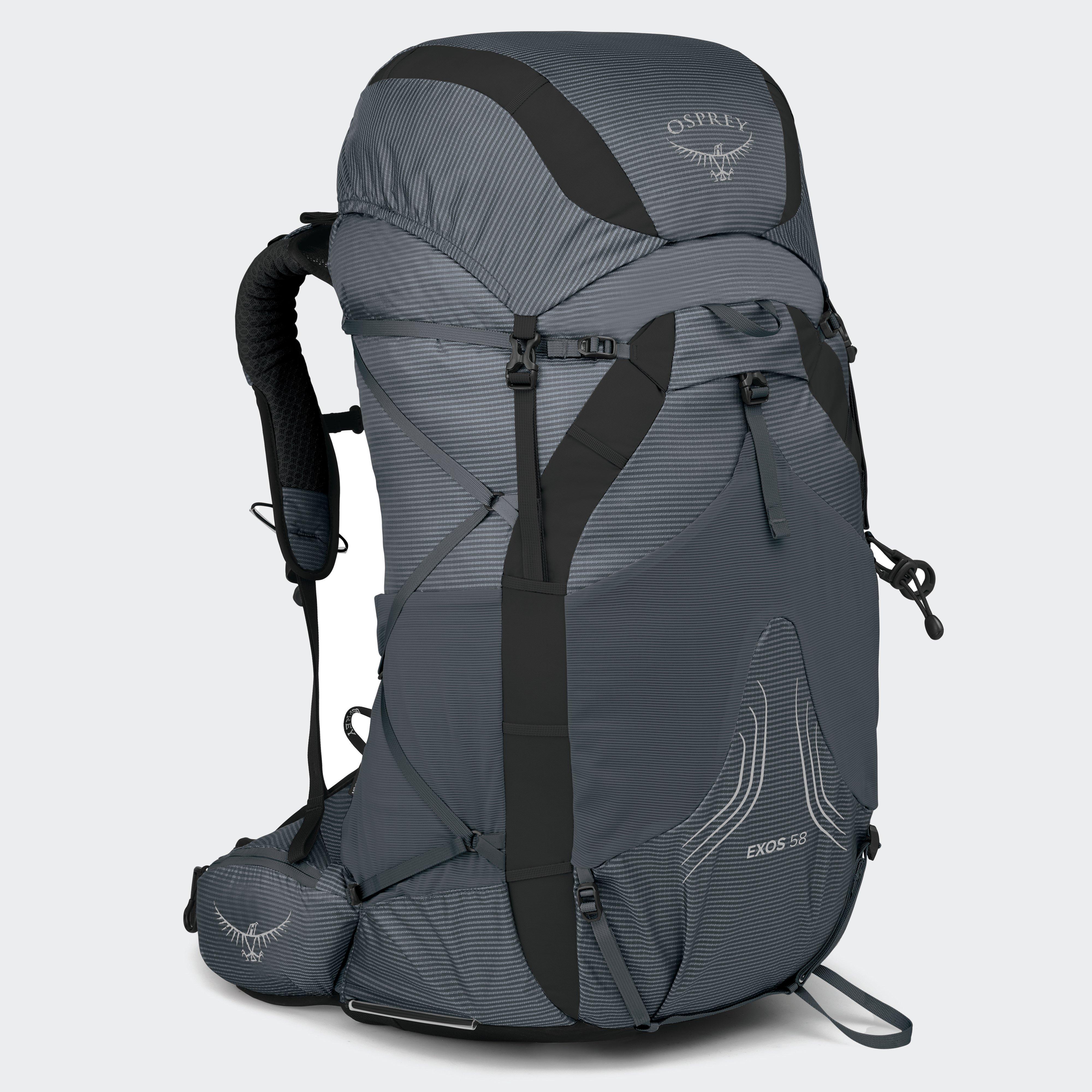 Osprey Mens Exos 58l Backpack - Grey/grey  Grey/grey
