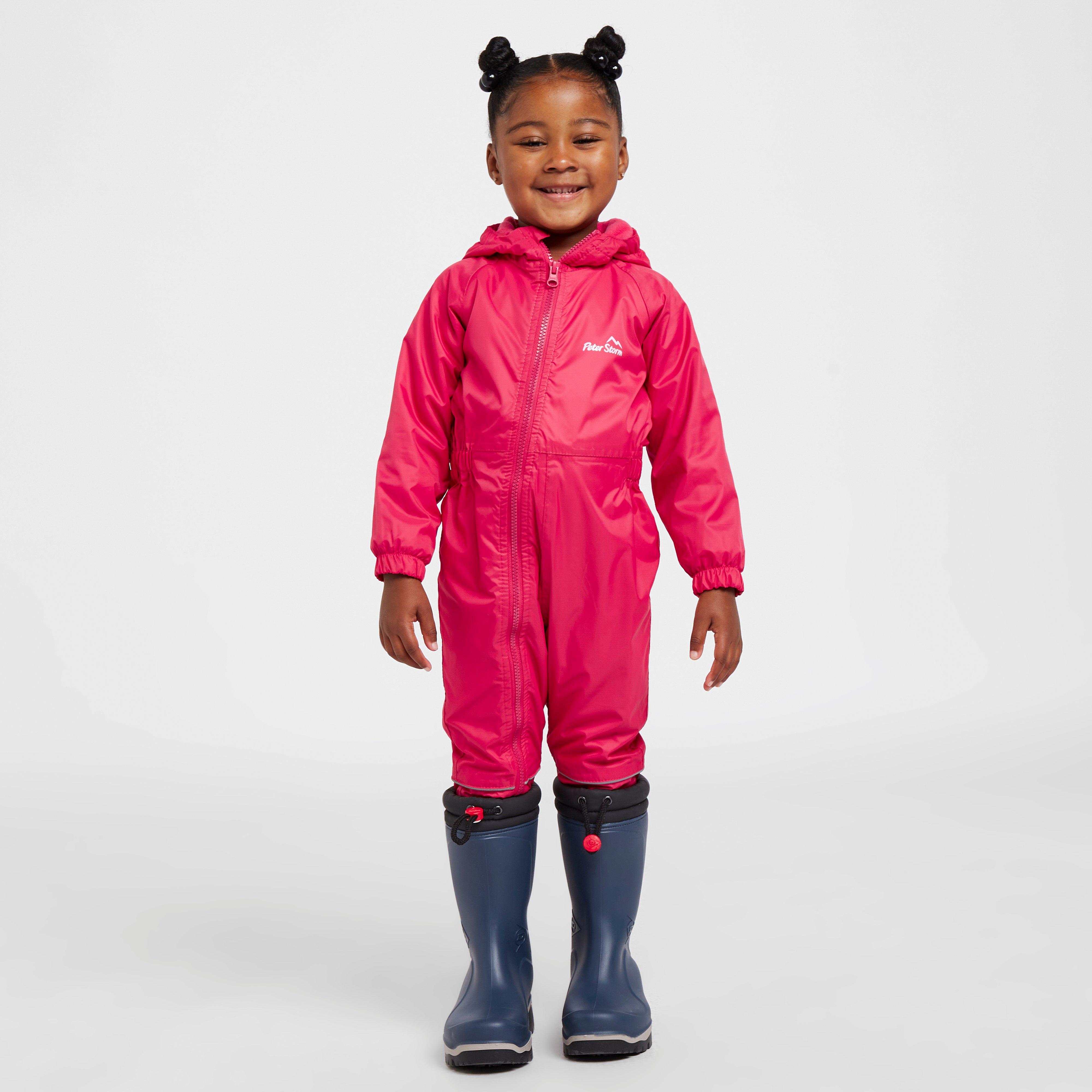 Peter Storm Infants Fleece Lined Waterproof Suit - Pink/mpi  Pink/mpi
