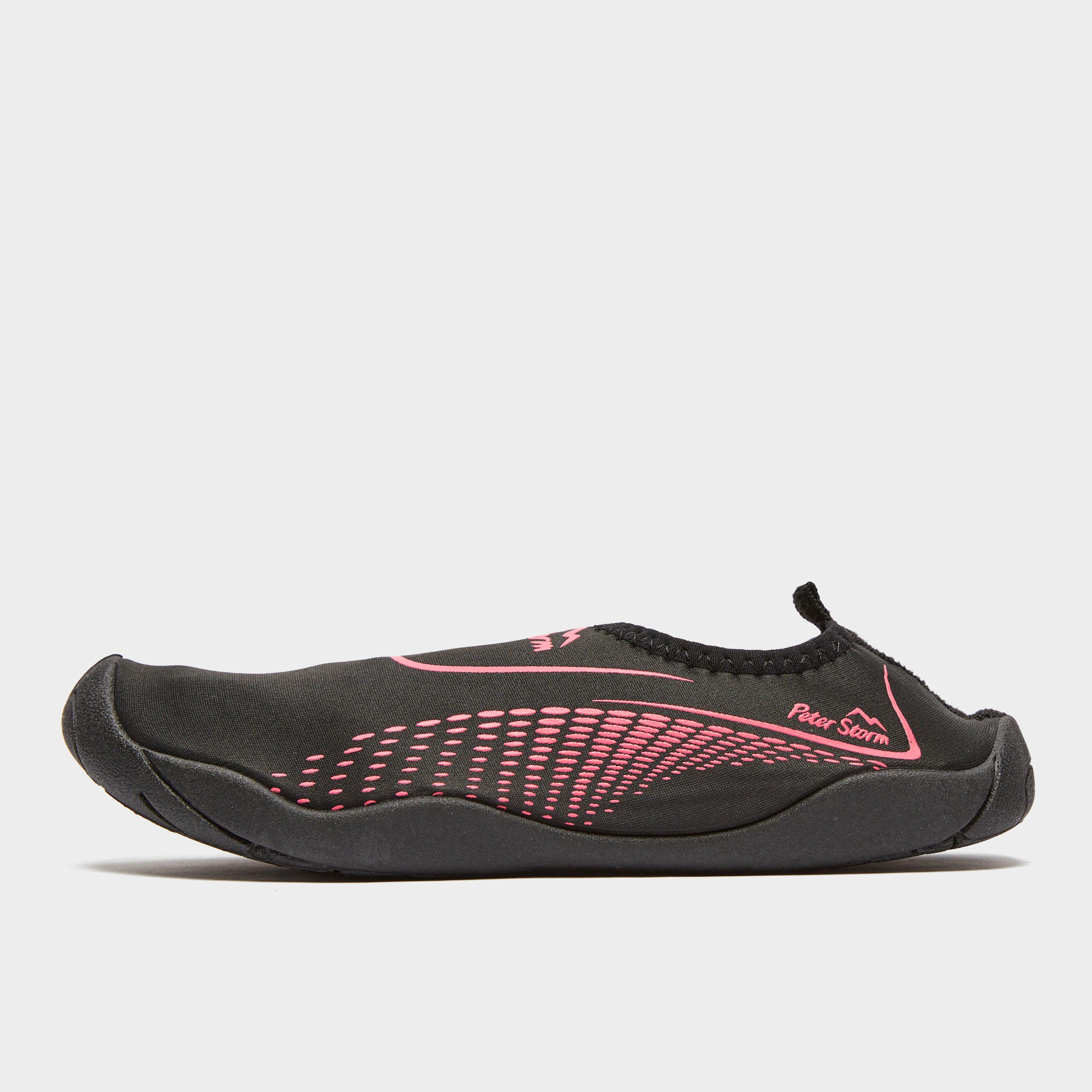 Peter Storm Kids Newquay Aqua Water Shoes - Black/pink  Black/pink