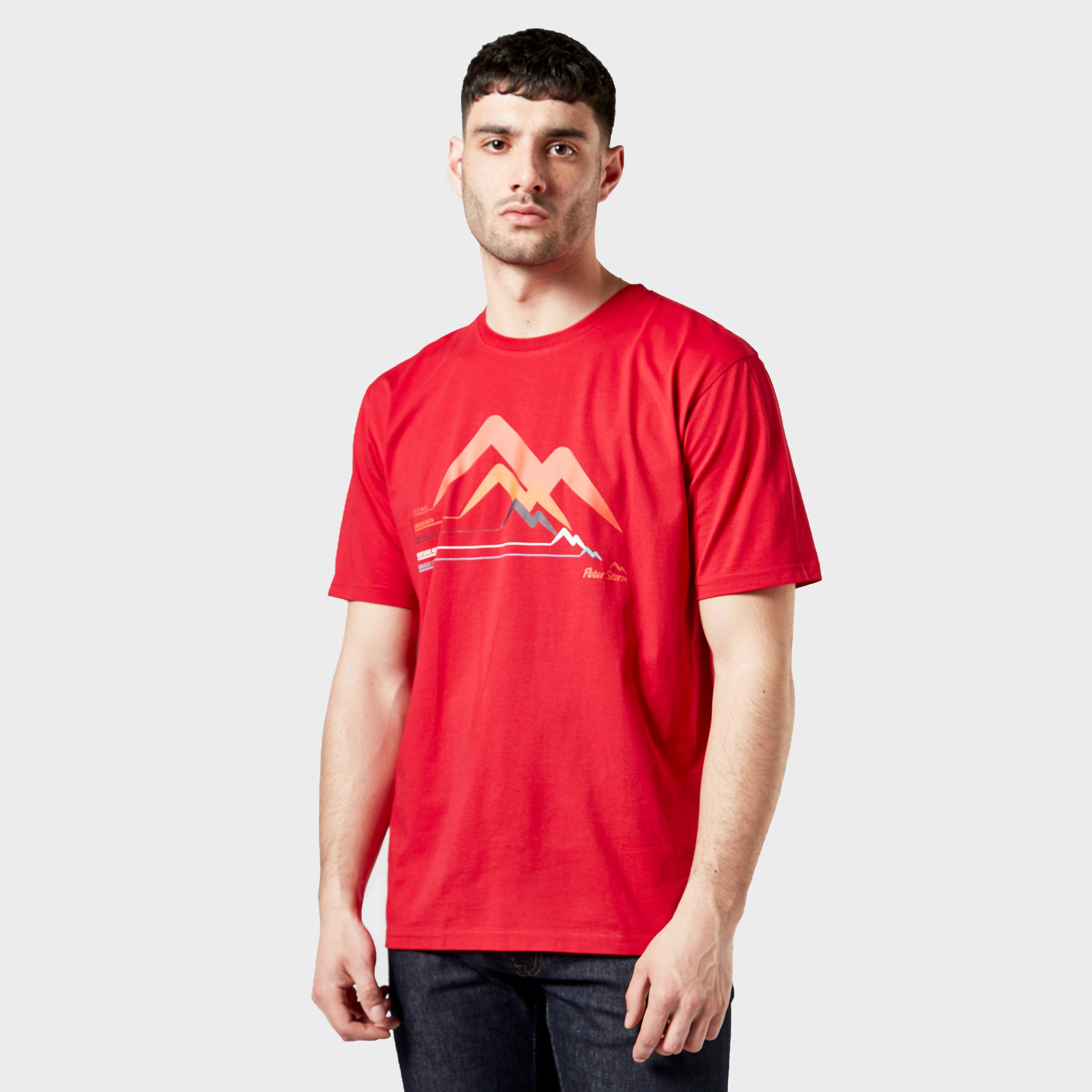 Peter Storm Mens Aim Higher Tee - Red/red  Red/red