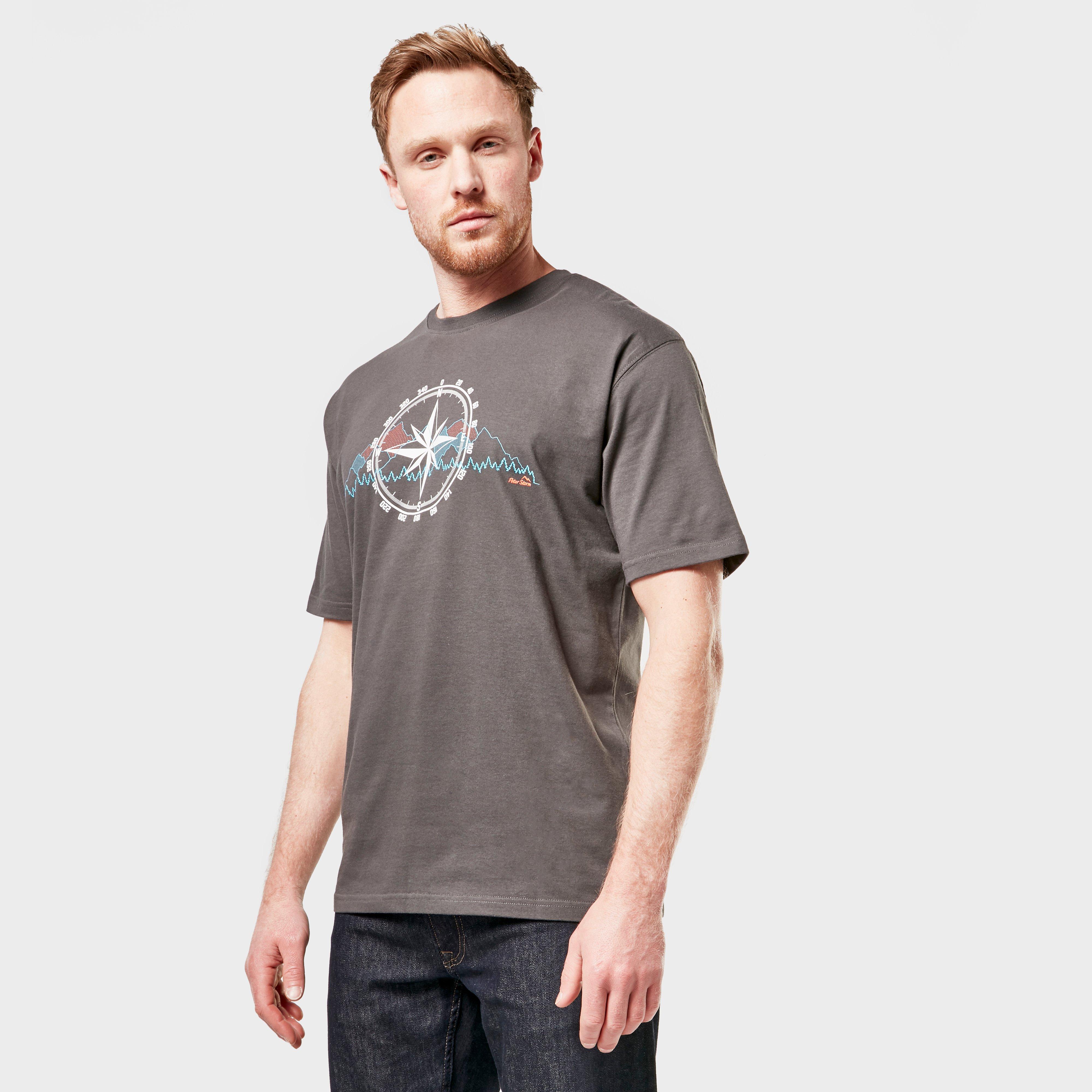 Peter Storm Mens Compass T-shirt - Grey/dgy  Grey/dgy