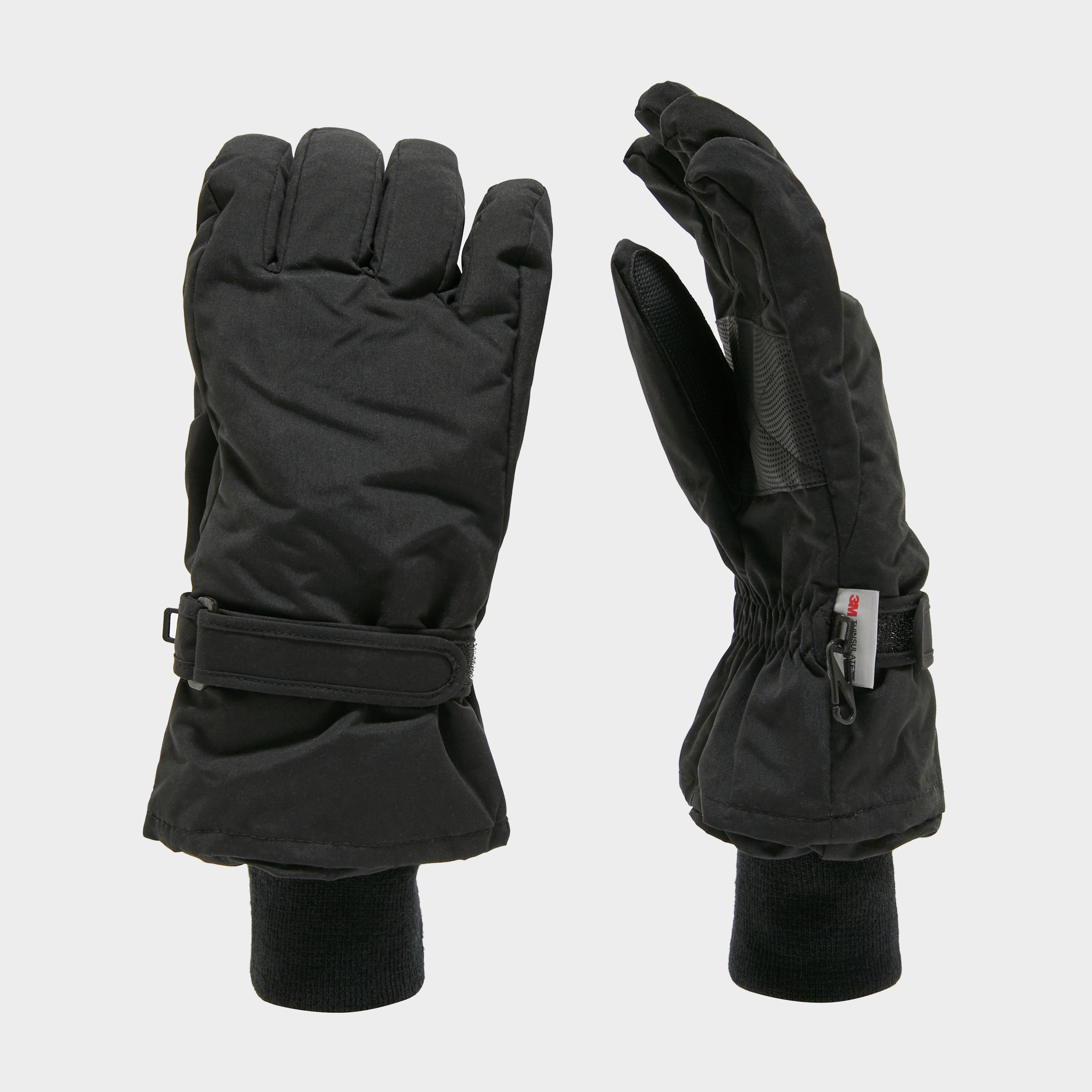 Peter Storm Mens Microfibre Waterproof Gloves - Black  Black