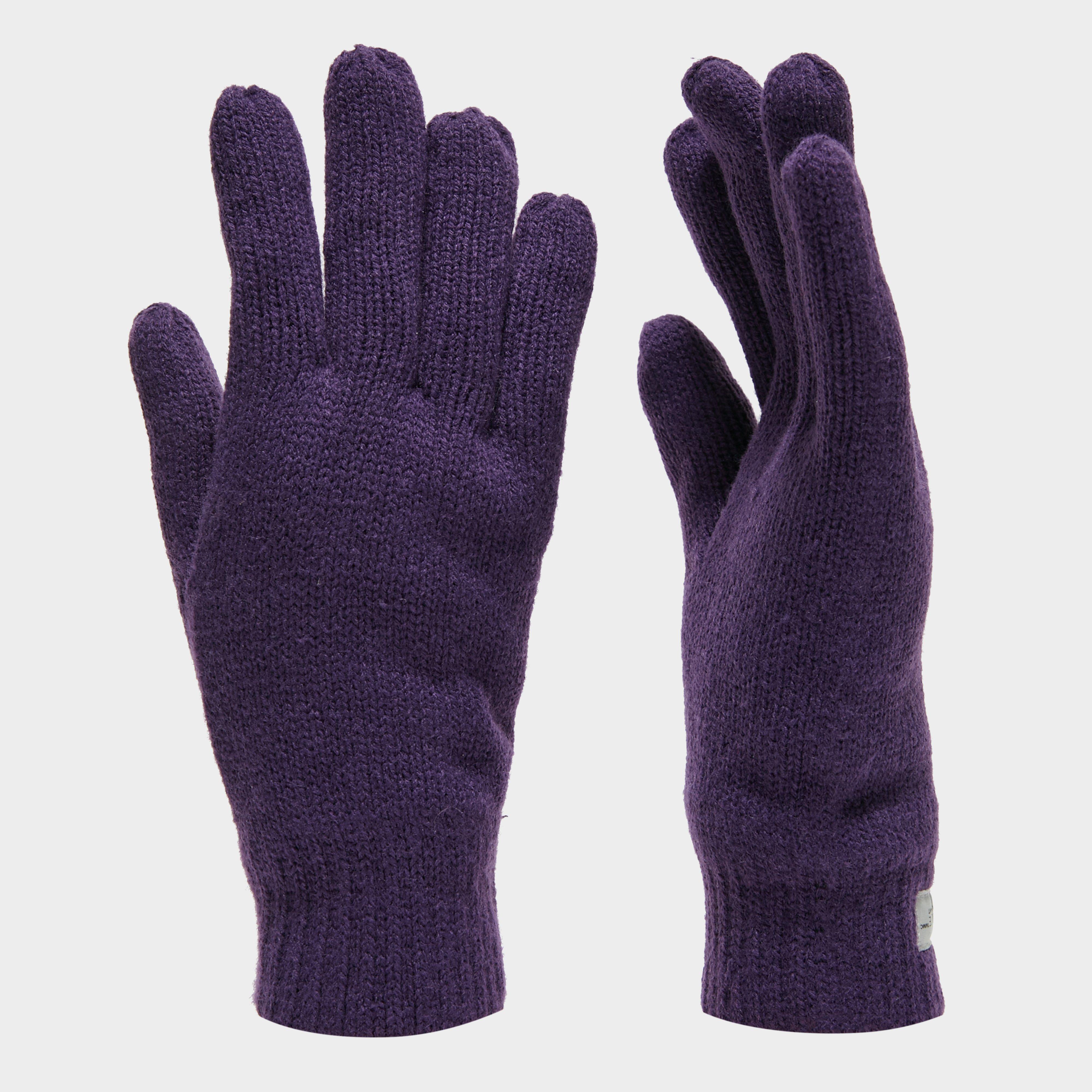 Peter Storm Thinsulate Knit Fleece Gloves - Purple/pup  Purple/pup