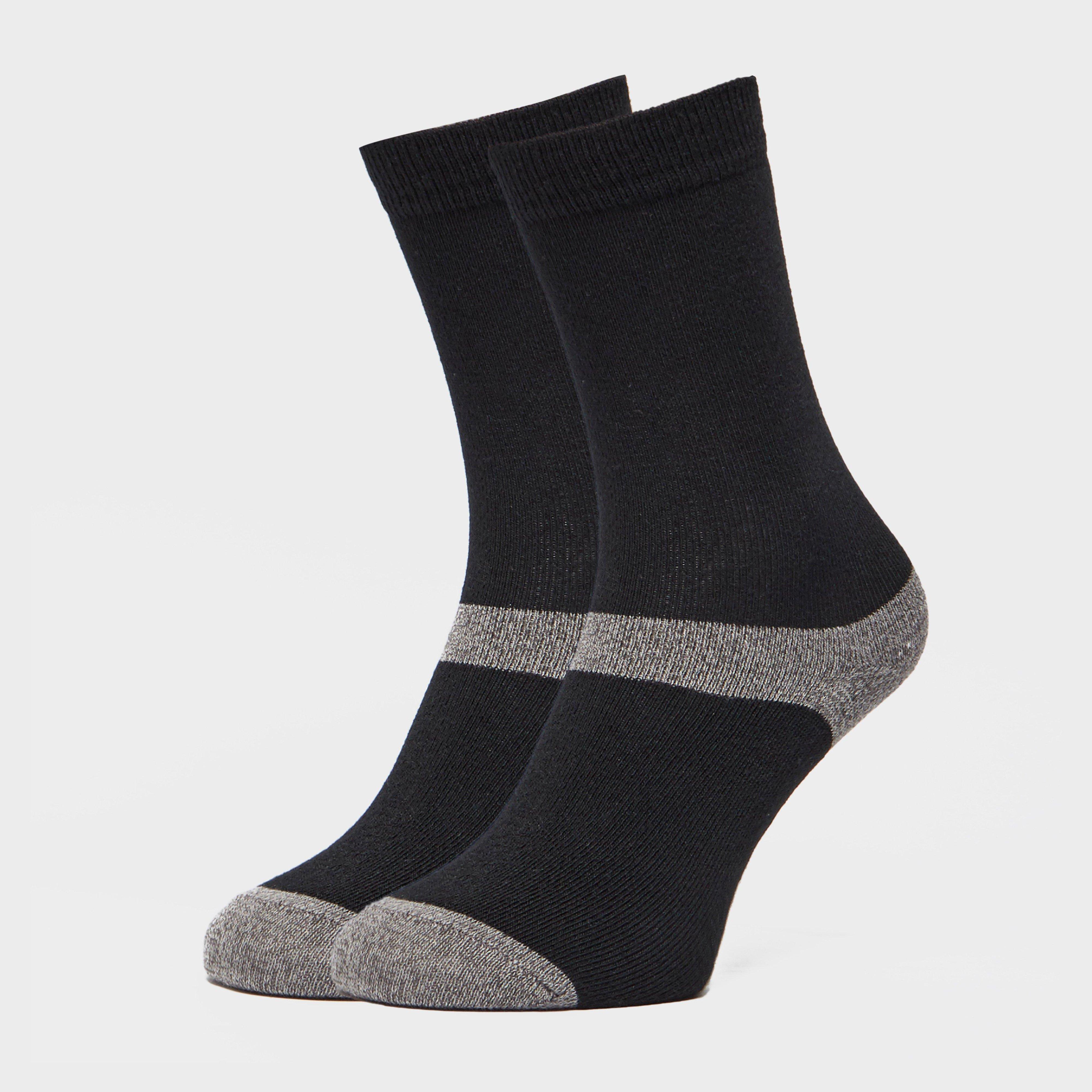 Peter Storm Unisex Multiactive Coolmax Liner Socks - 2 Pack - Black  Black