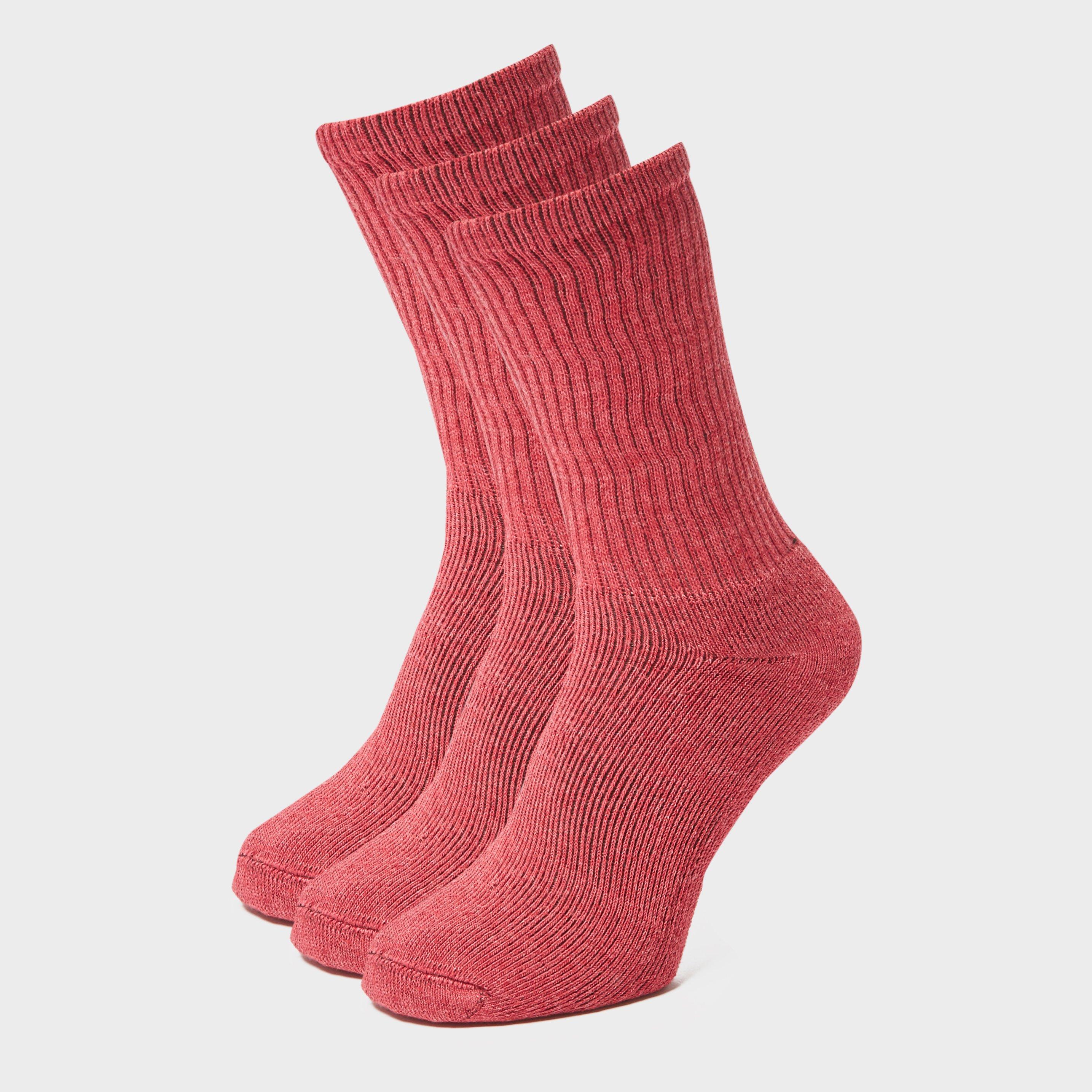 Peter Storm Womens 3 Pack Essential Socks - Pink/dpk  Pink/dpk