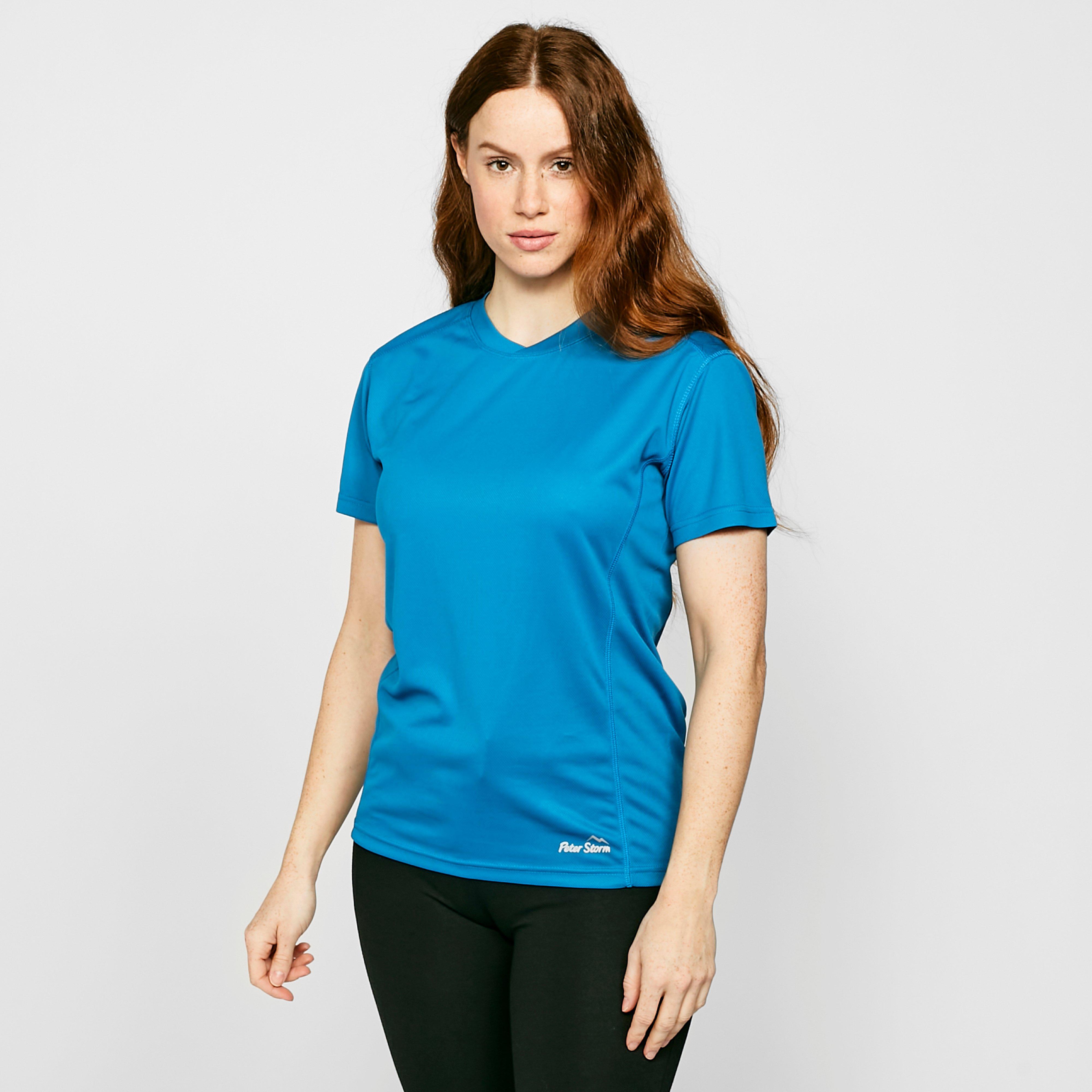 Peter Storm Womens Balance Short Sleeve T-shirt - Blue/m  Blue/m