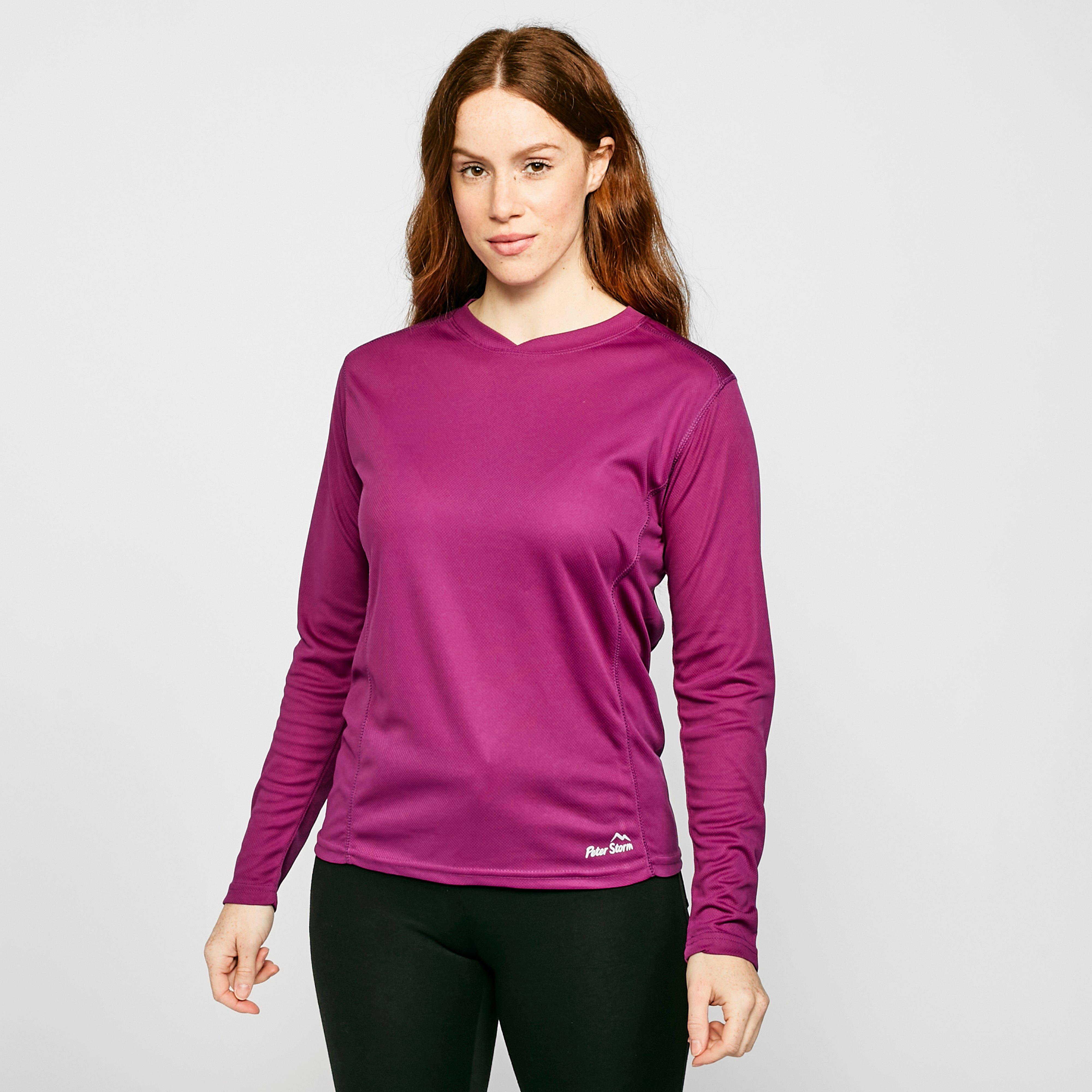 Peter Storm Womens Long Sleeve Balance T-shirt - Purple/purp  Purple/purp