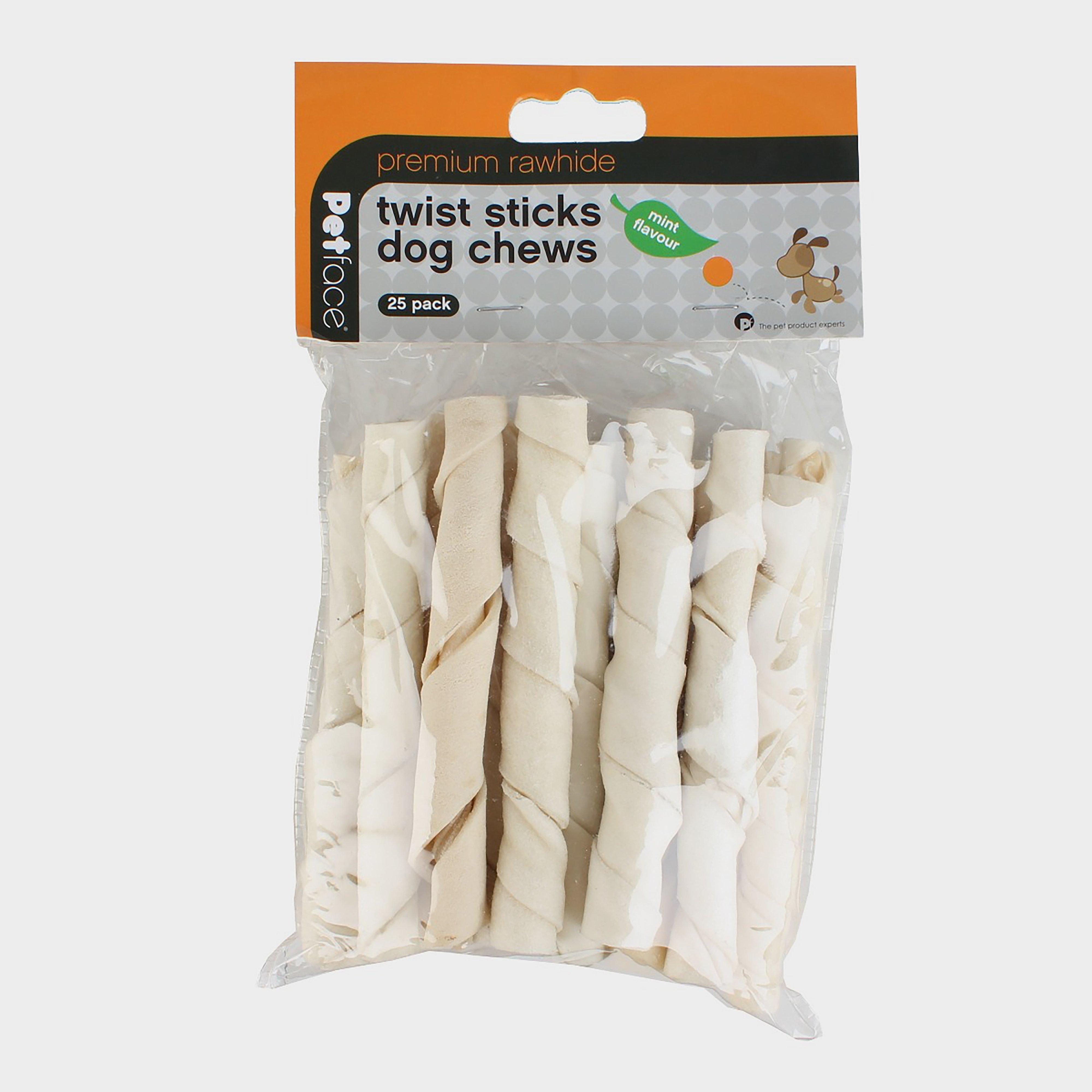 Petface Mint Flavour Rawhide Twist Sticks 25 Pack - T/t  T/t