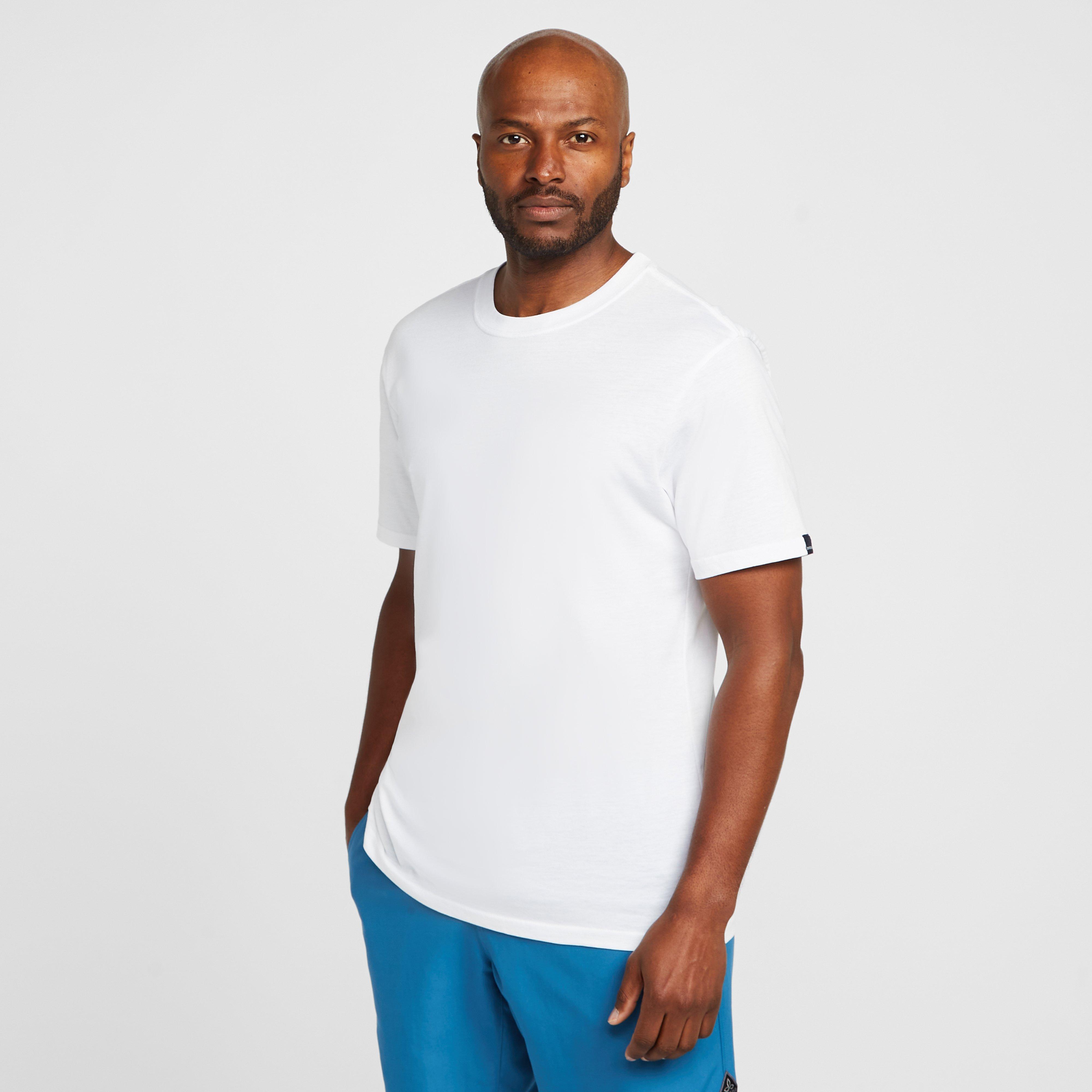 Prana Mens Crew T-shirt - White/white  White/white