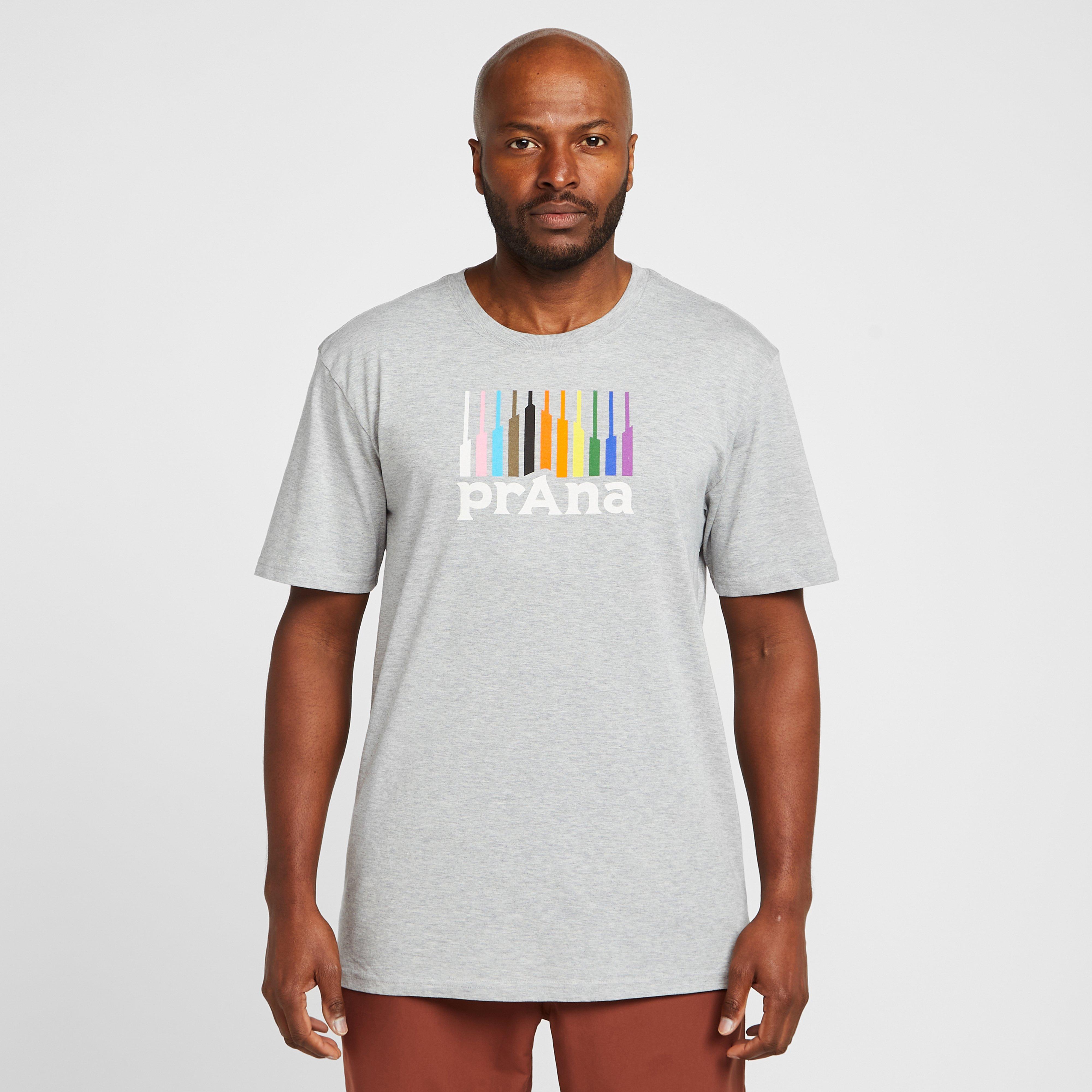 Prana Mens Pride Mountain T-shirt - Grey/multi  Grey/multi