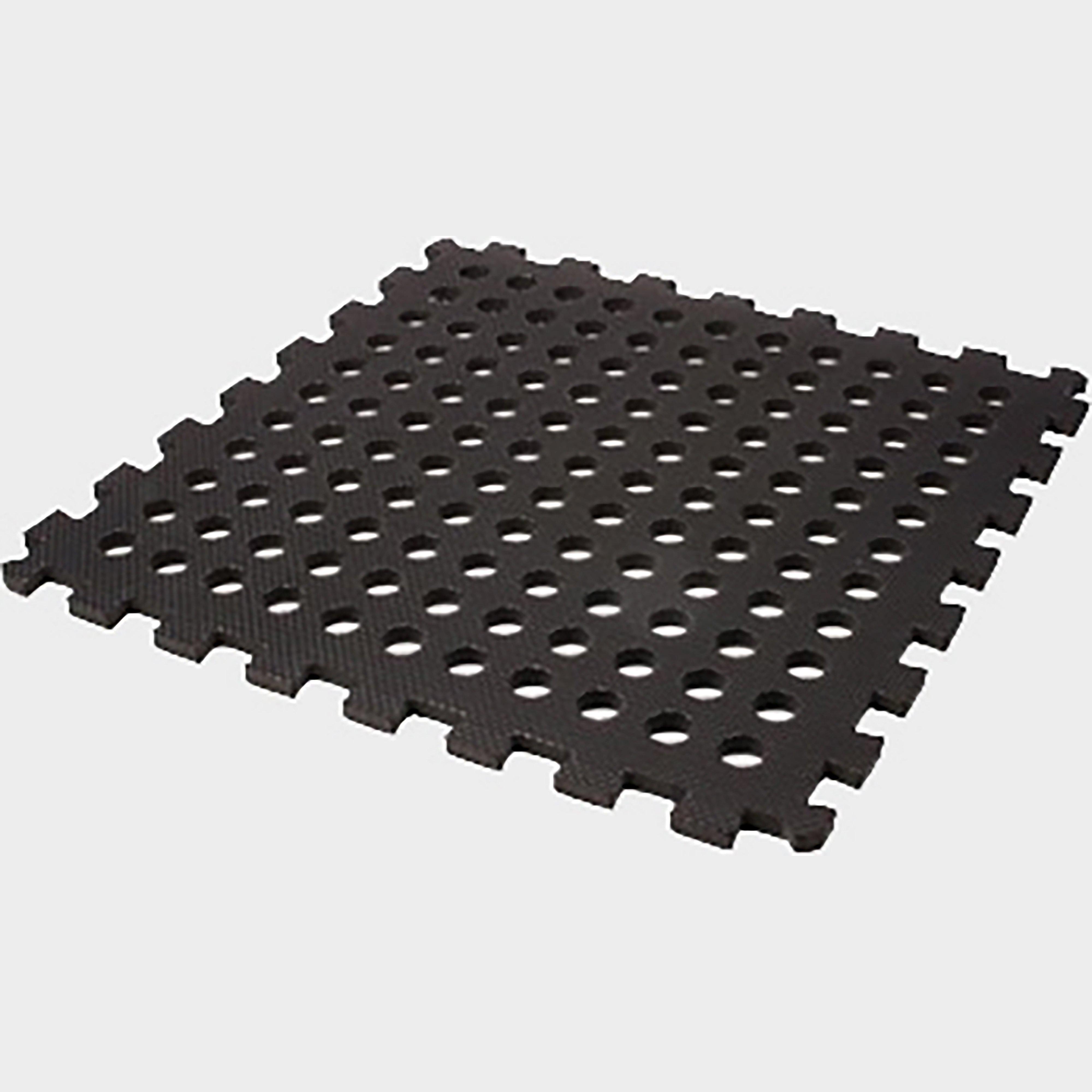 Quest Easy Lock Floor Tiles (pack Of 4) - Black/black  Black/black