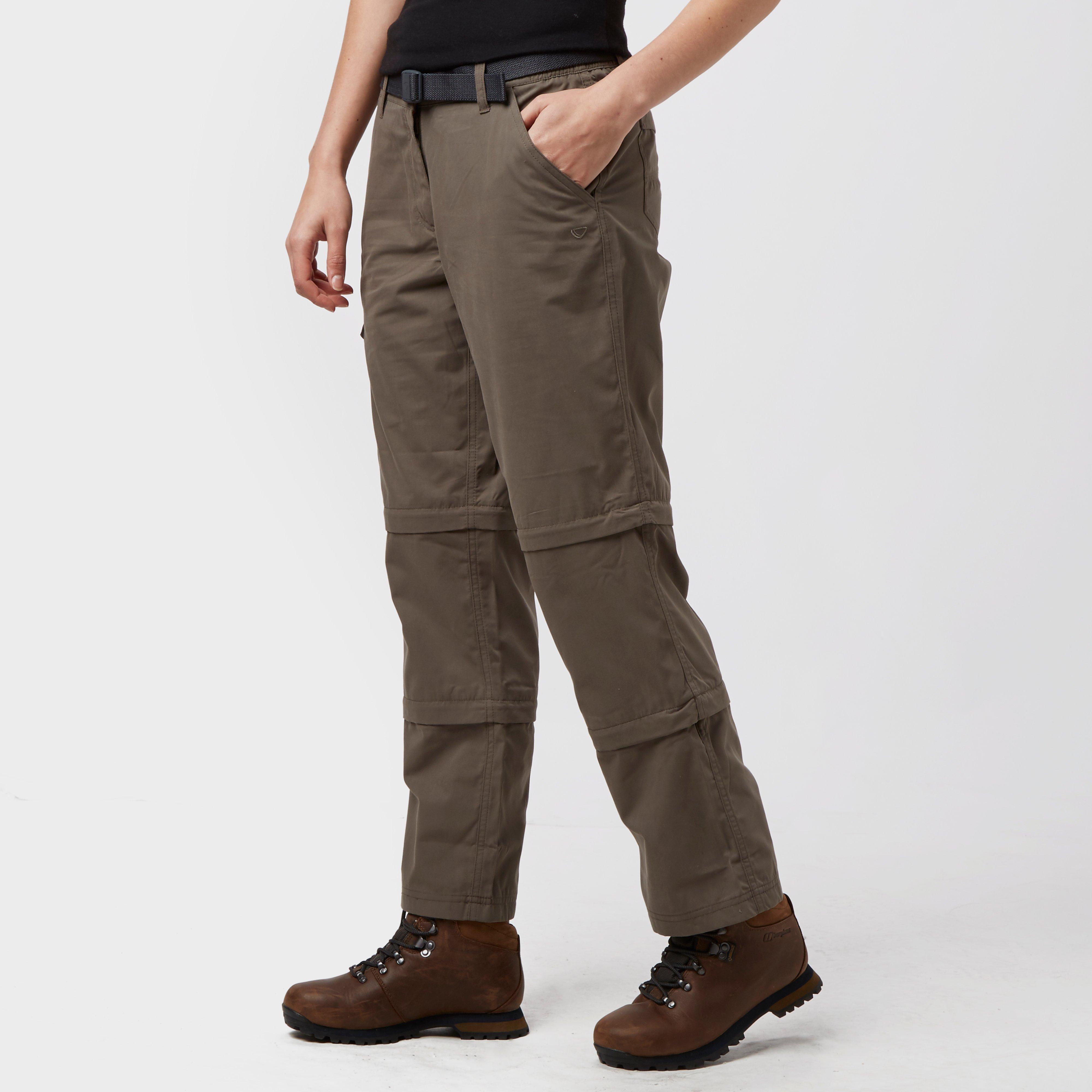 Brasher Womens Double Zip-off Trousers - Brown/brown  Brown/brown
