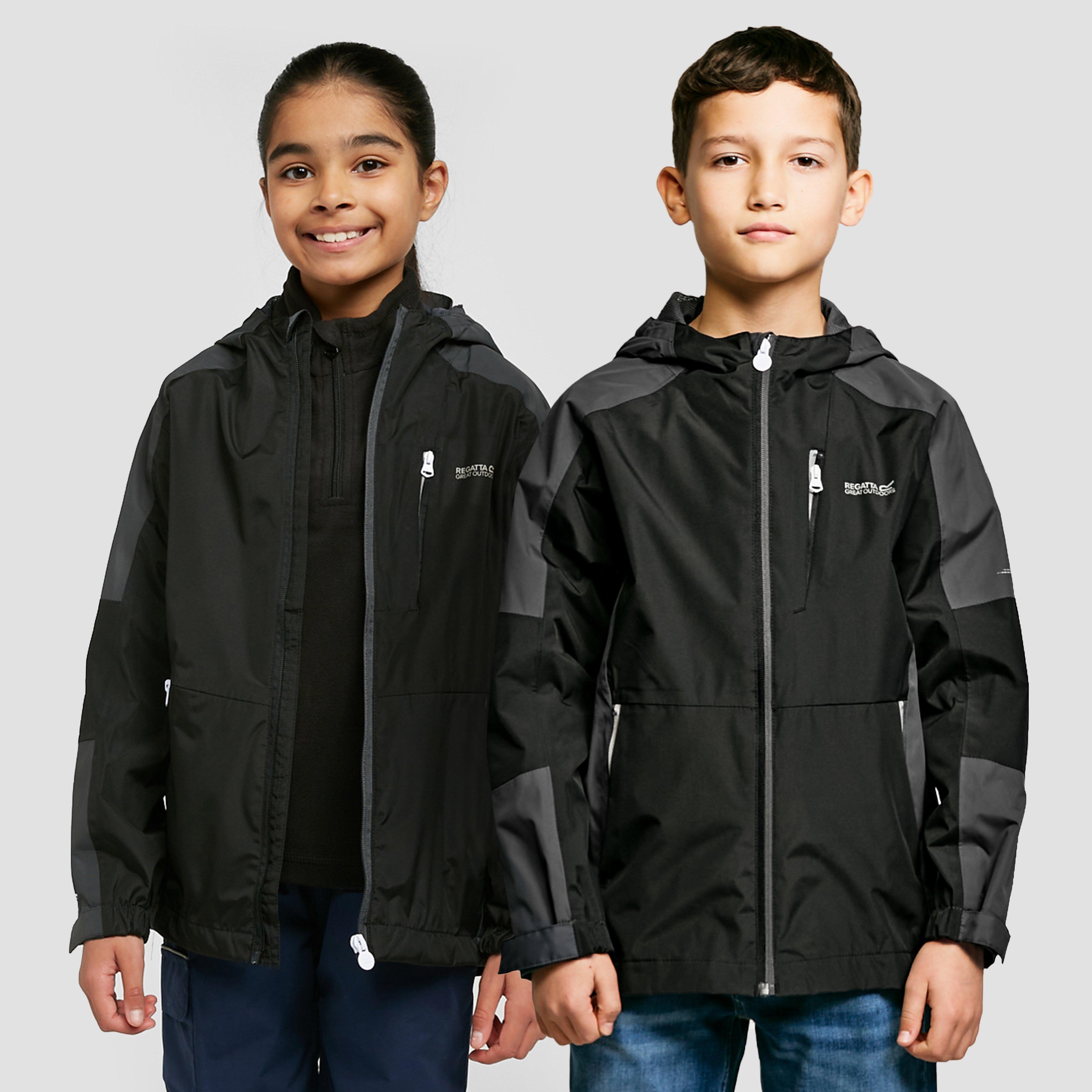 Regatta Kids Calderdale Ii Waterproof Jacket - Black/black  Black/black