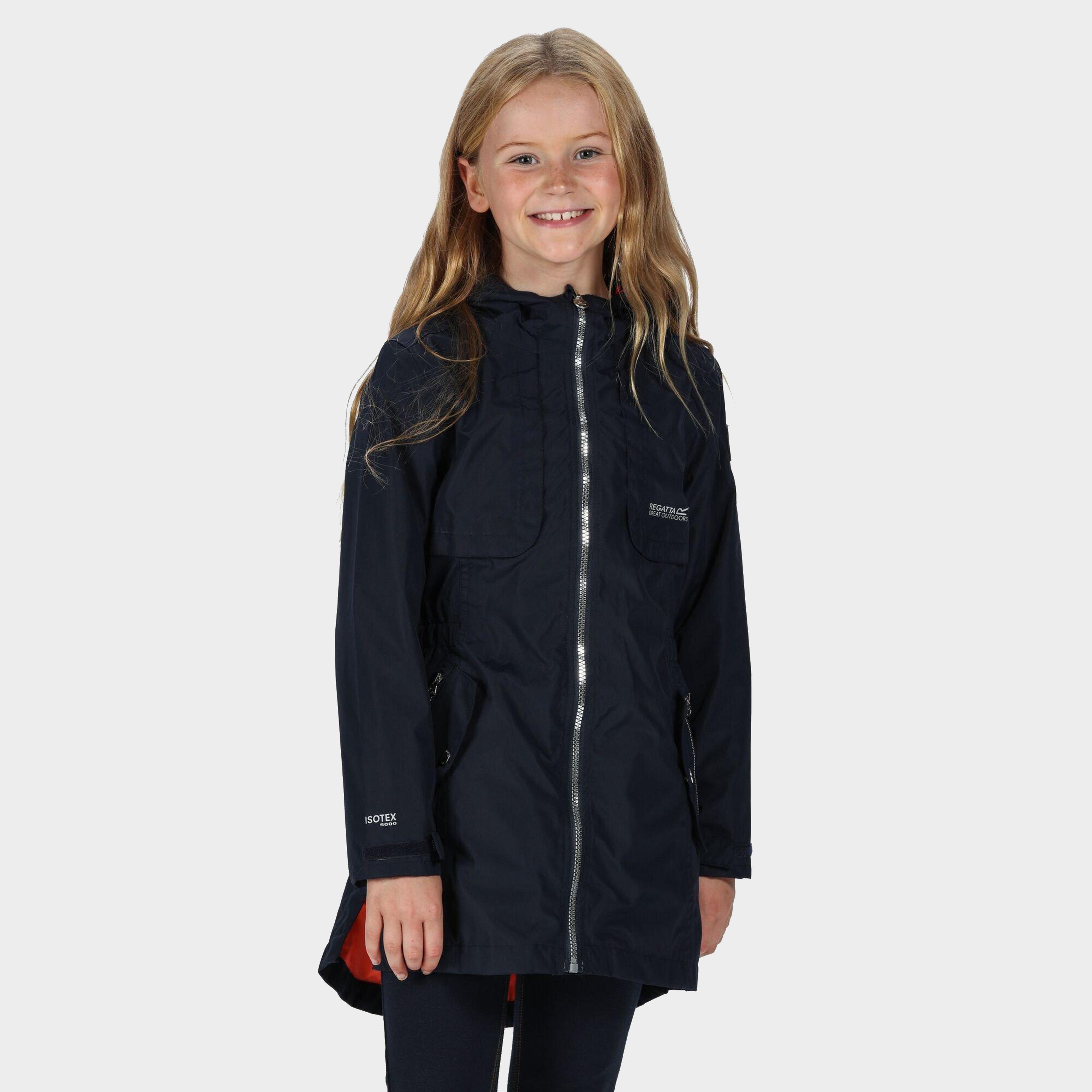 Regatta Kids Tarana Waterproof Long-length Jacket - Navy/nvy  Navy/nvy