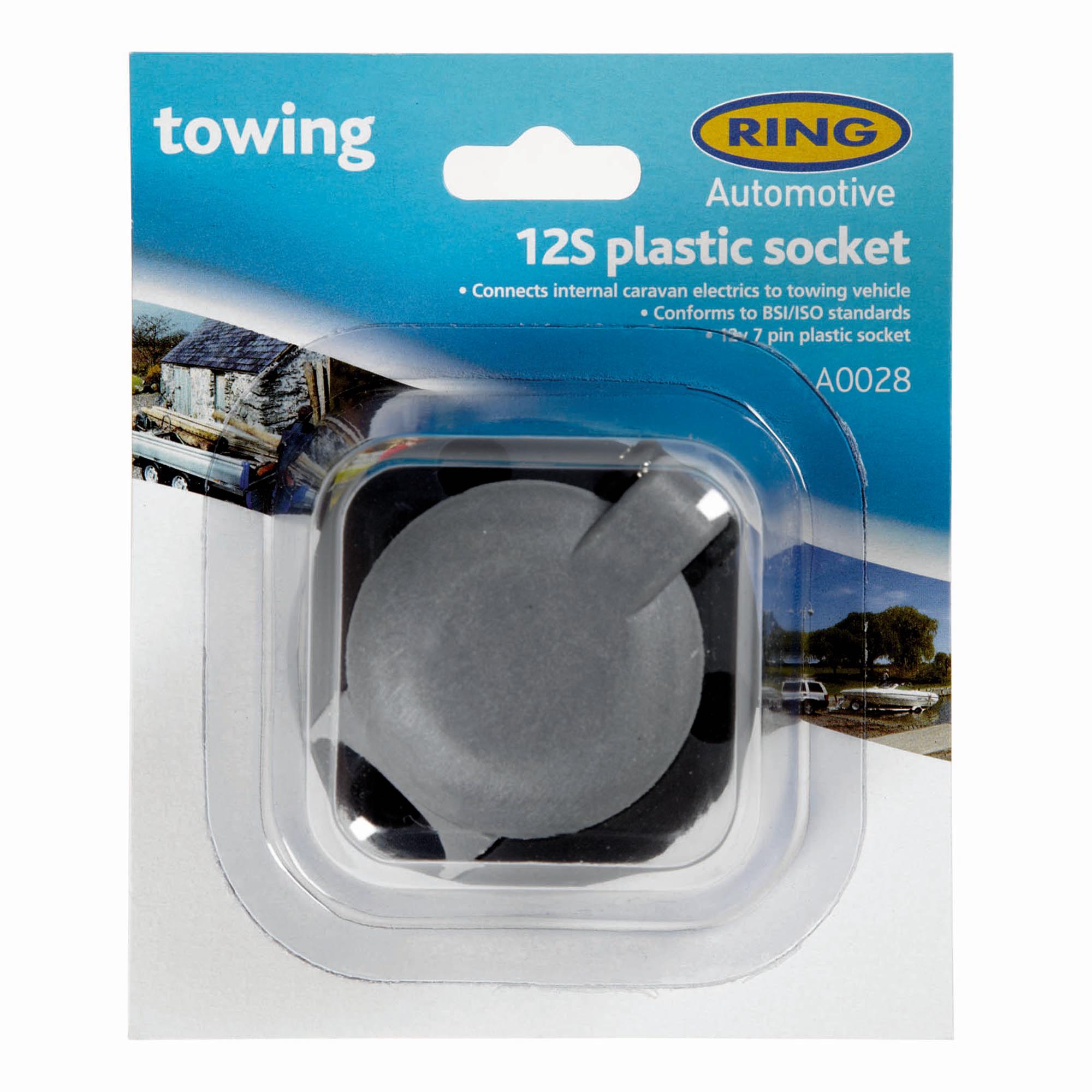 Ring 12s 7 Pin Plastic Socket (a0028) - Black/multi  Black/multi