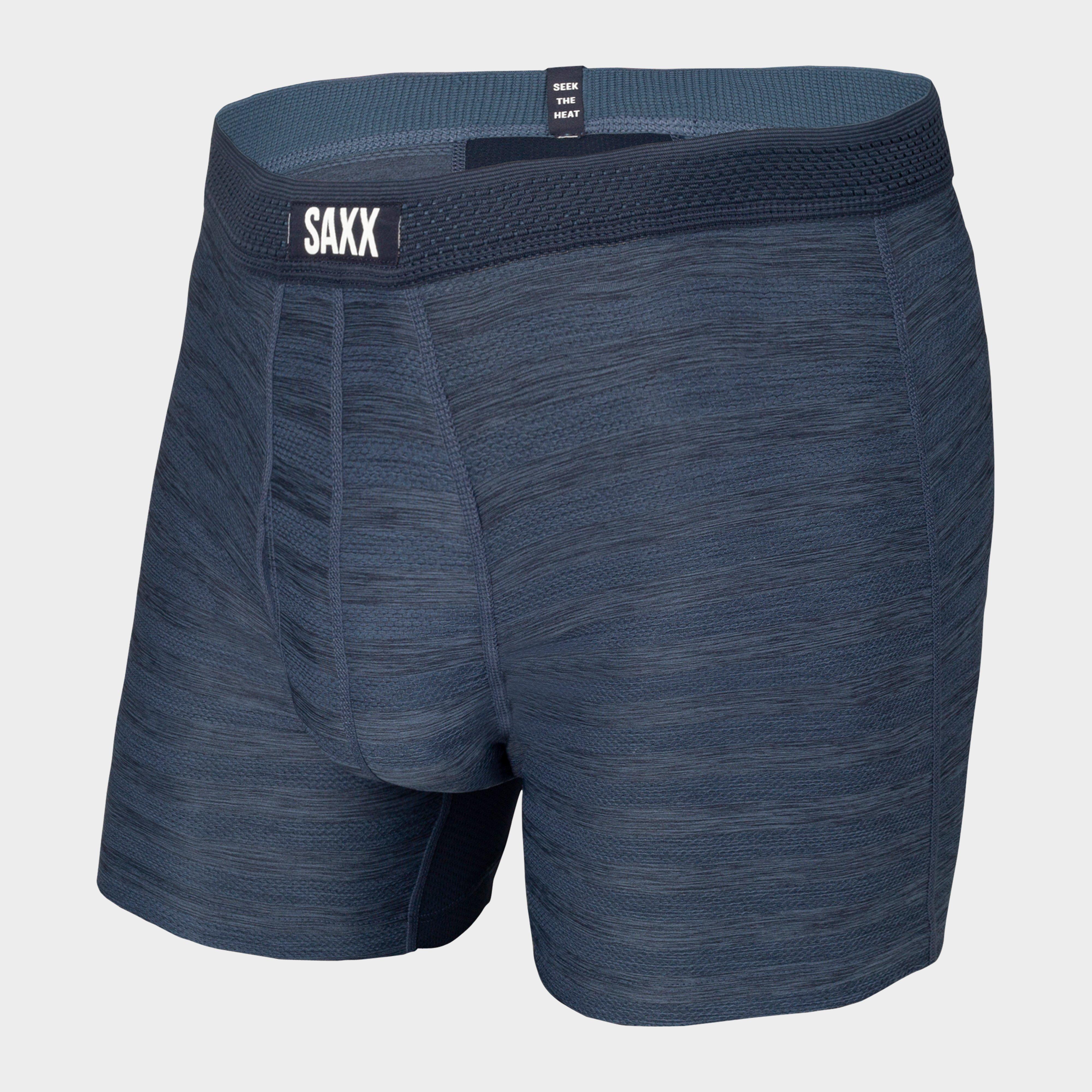 Saxx Mens Hot Shot Boxers - Blue/blue  Blue/blue